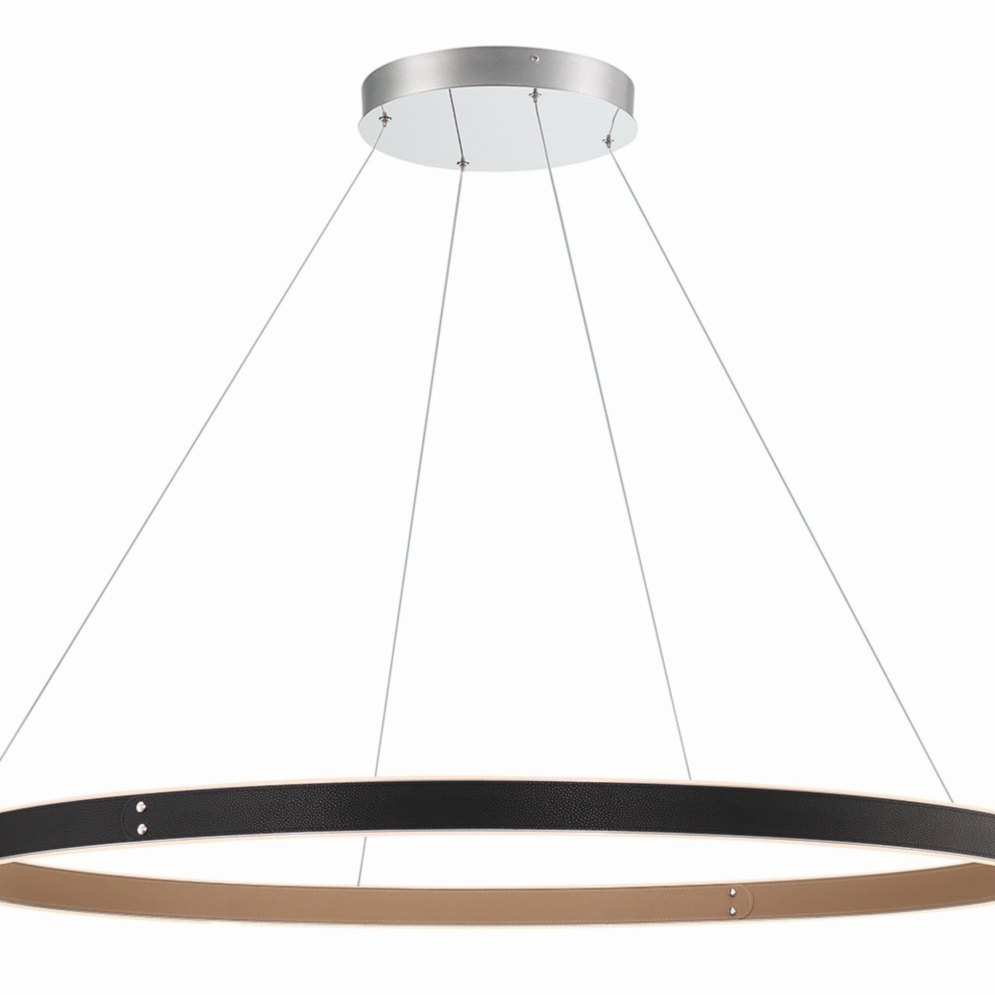 Verdura 45" LED Chandelier, Black Finish - Bees Lighting