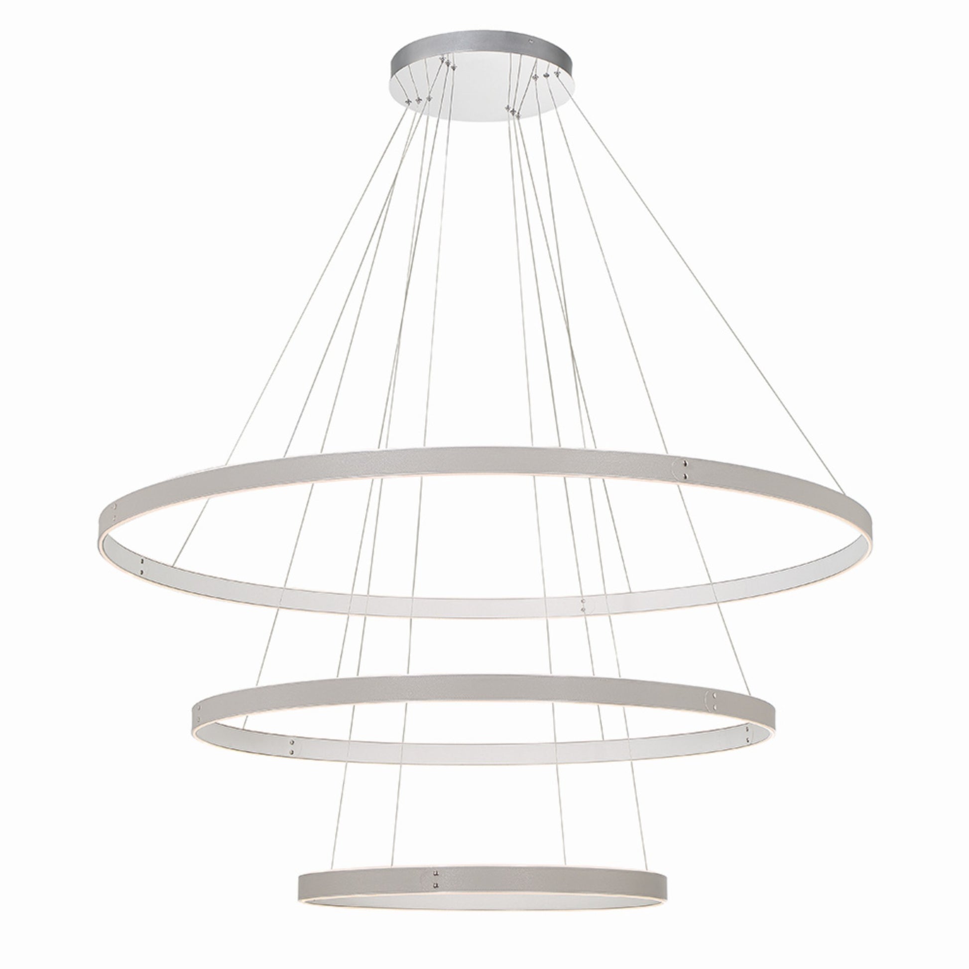 Verdura 3-Tiers 60" LED Grand Chandelier, Grey Finish - Bees Lighting