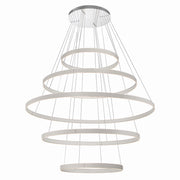 Verdura 5-Tiers 60" LED Grand Chandelier, Grey Finish - Bees Lighting