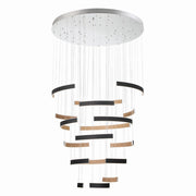 Verdura 6-Tiers 18-Light 41" LED Grand Chandelier, Black Finish - Bees Lighting
