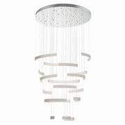 Verdura 6-Tiers 18-Light 41" LED Grand Chandelier, Grey Finish - Bees Lighting