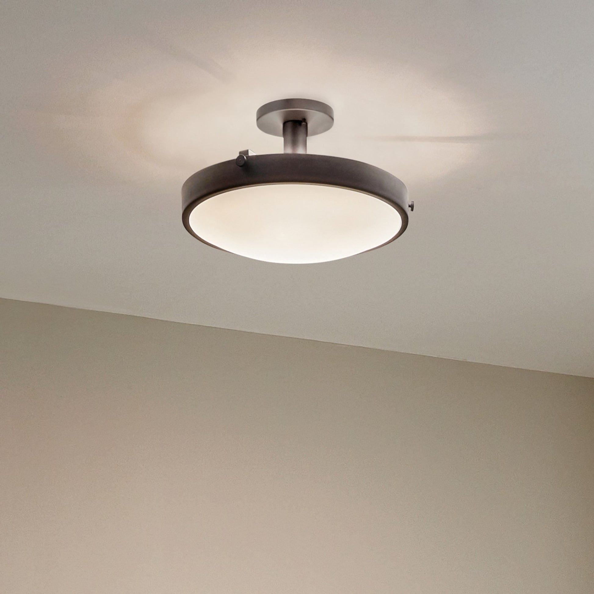 Lytham 21" 4-Light Semi-Flush Mount, Black Finish - Bees Lighting