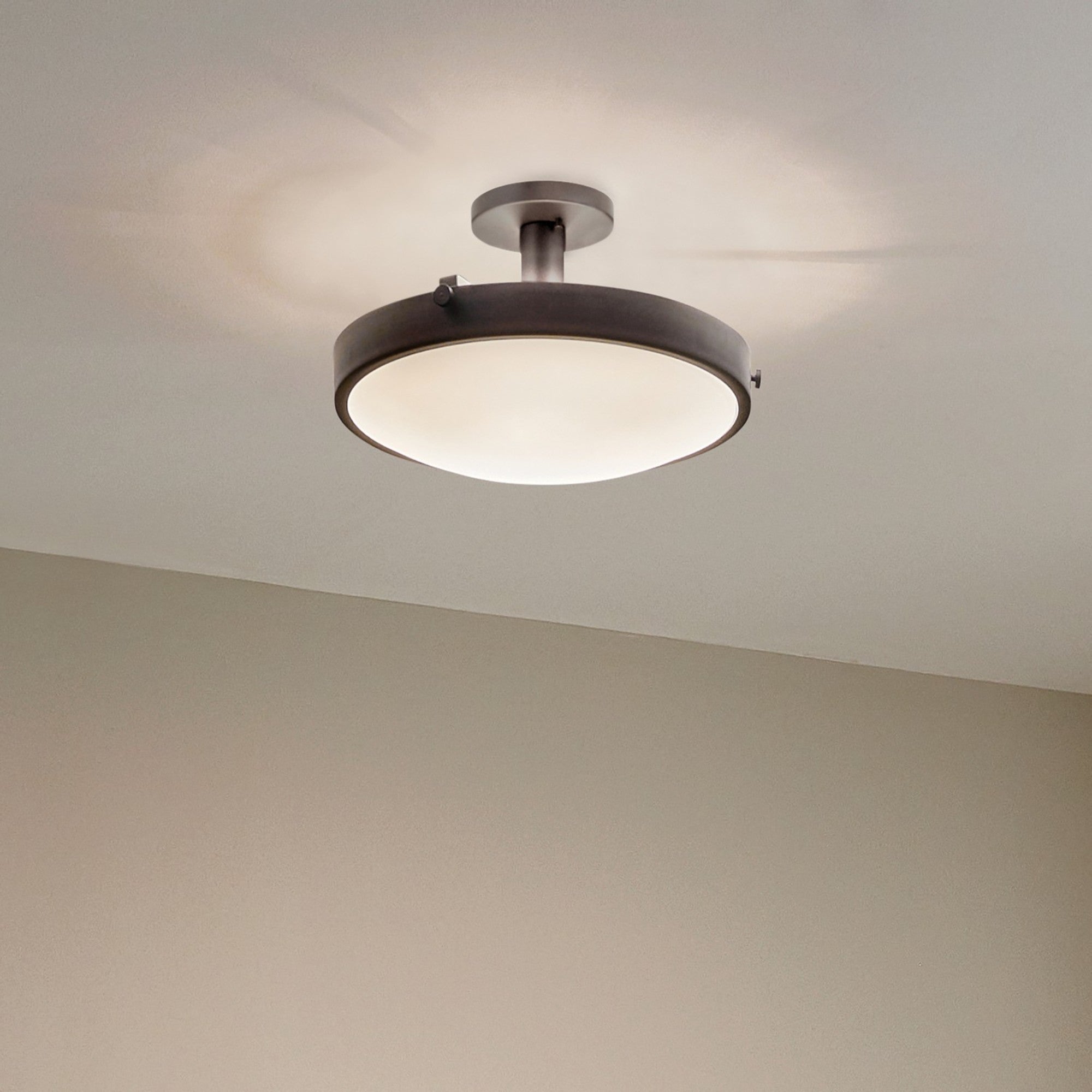 Lytham 21" 4-Light Semi-Flush Mount, Black Finish - Bees Lighting