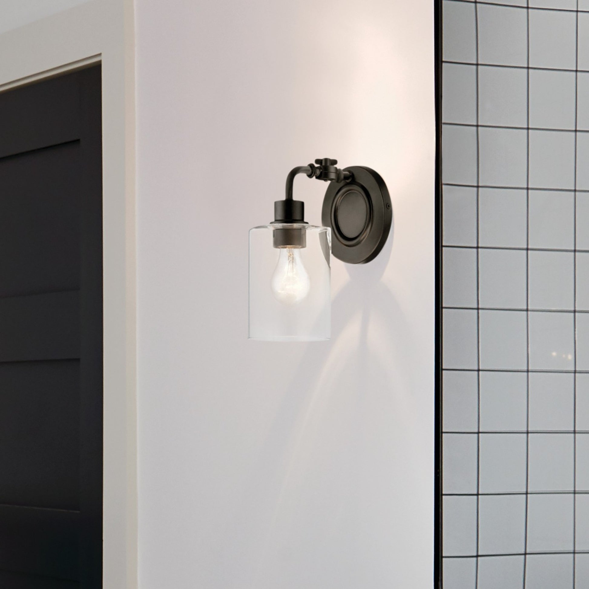 Gunnison 6" Wall Sconce, Black Finish - Bees Lighting