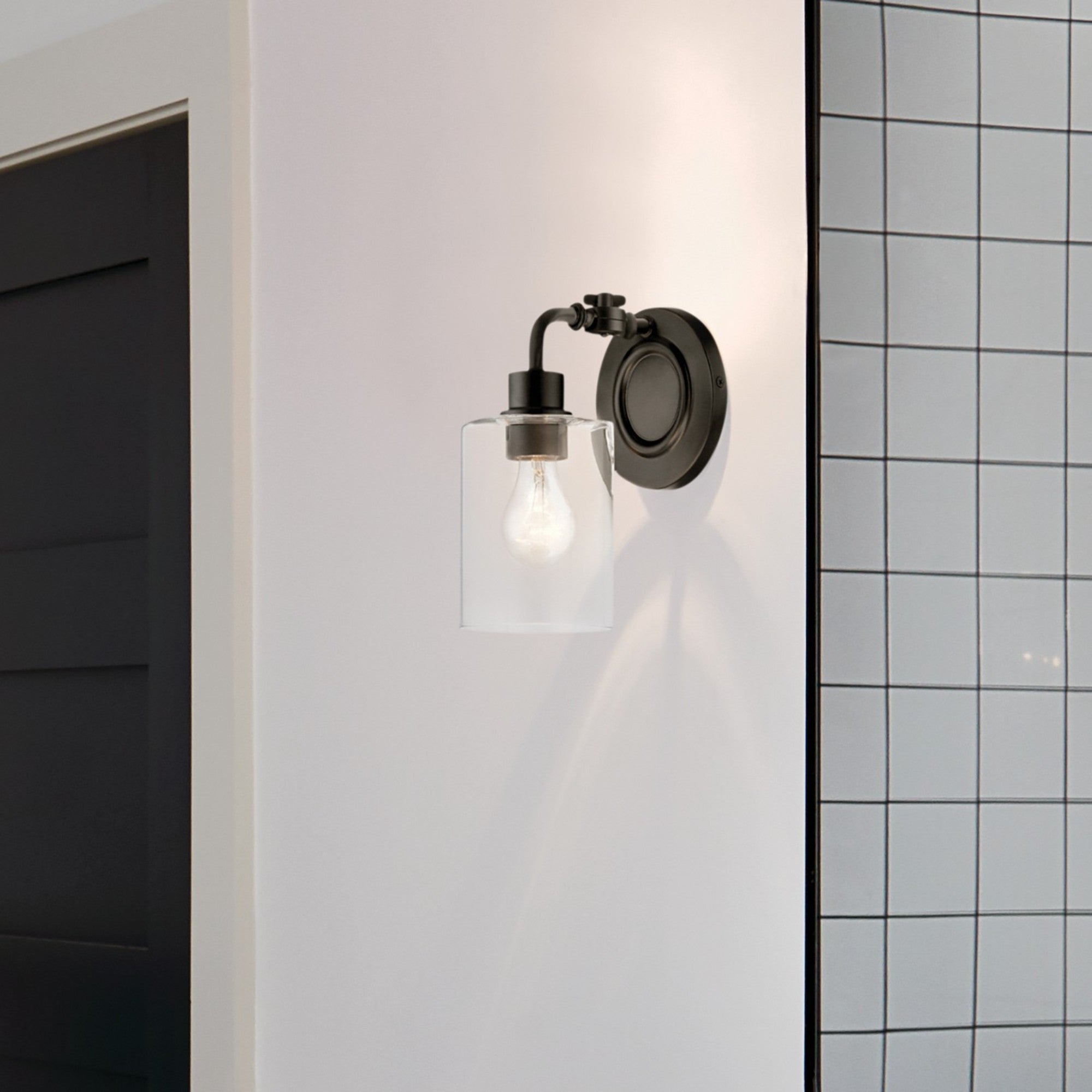 Gunnison 6" Wall Sconce, Black Finish - Bees Lighting
