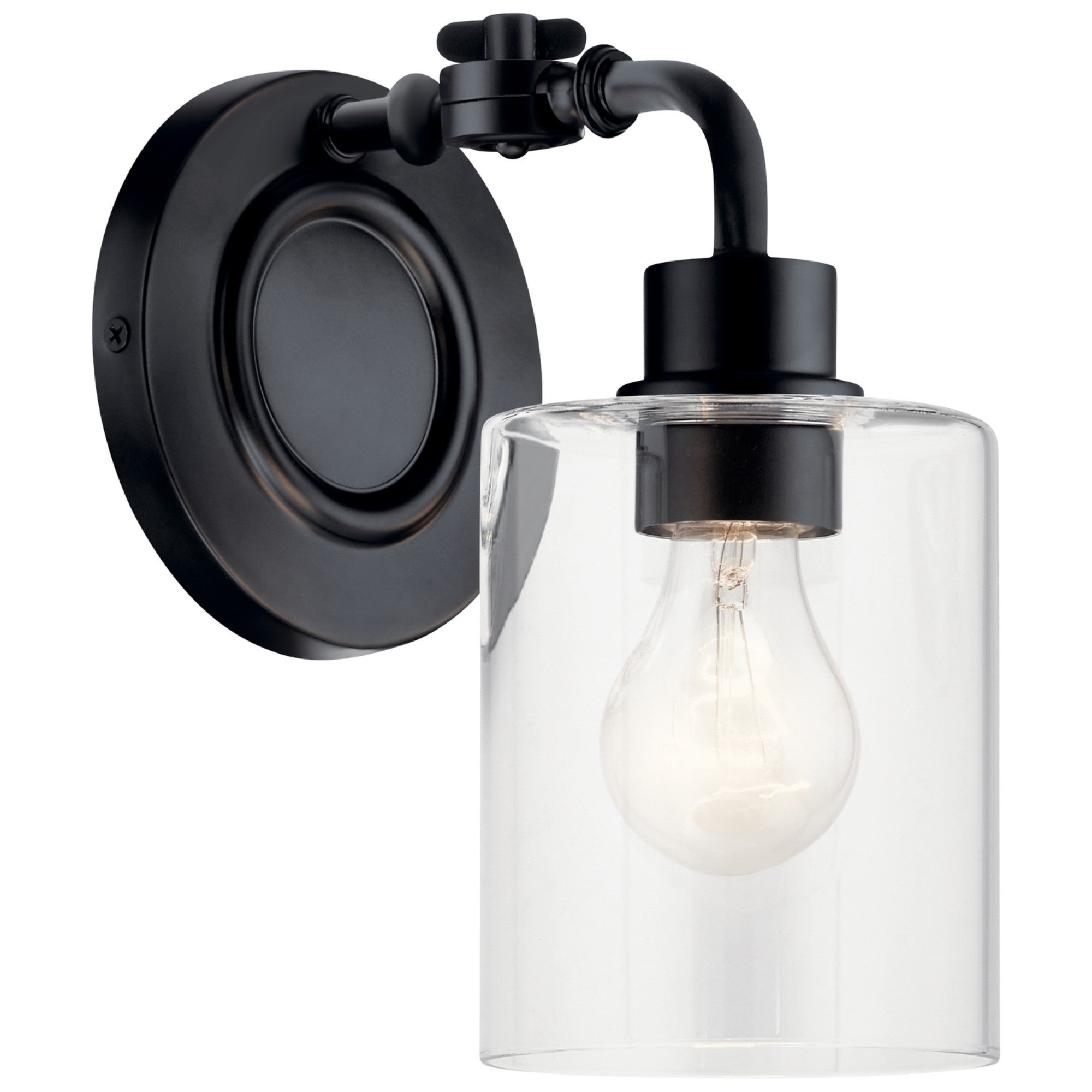 Gunnison 6" Wall Sconce, Black Finish - Bees Lighting