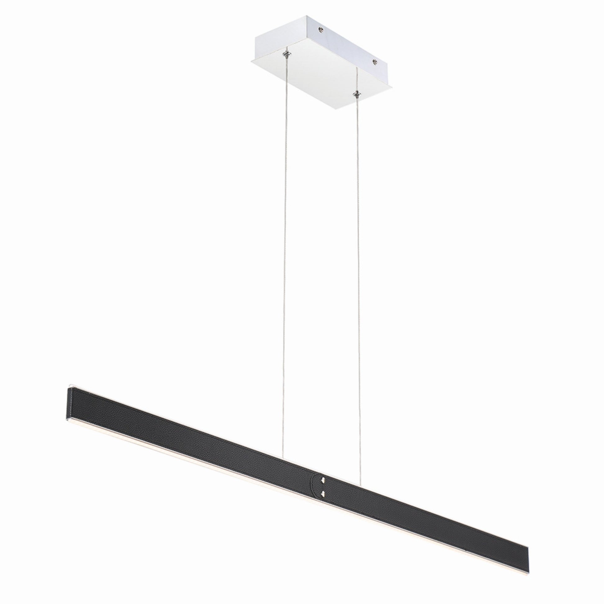 Verdura 42" LED Linear Chandelier, Black Finish - Bees Lighting