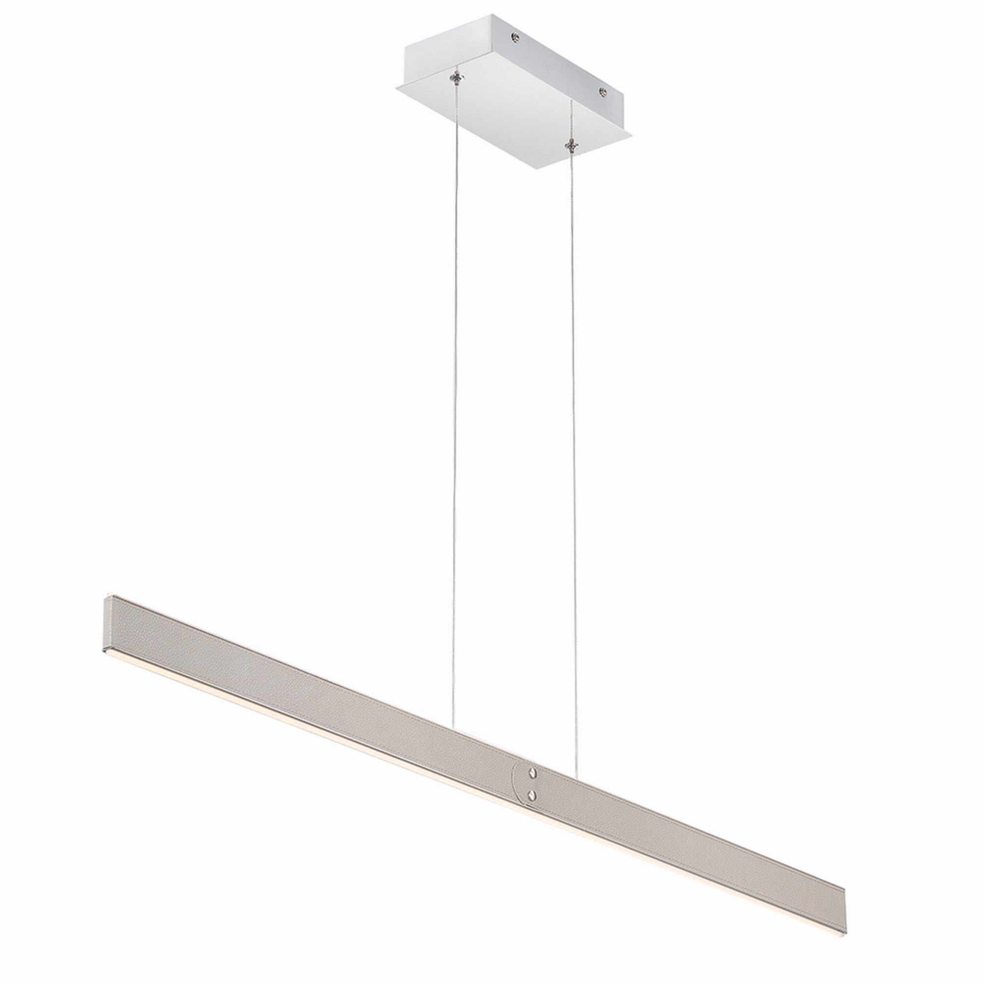 Verdura 42" LED Linear Chandelier, Grey Finish