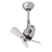 Diane 16 Inch Oscillating Directional Ceiling Fan, Brushed Nickel with Barn Wood Blades - Bees Lighting