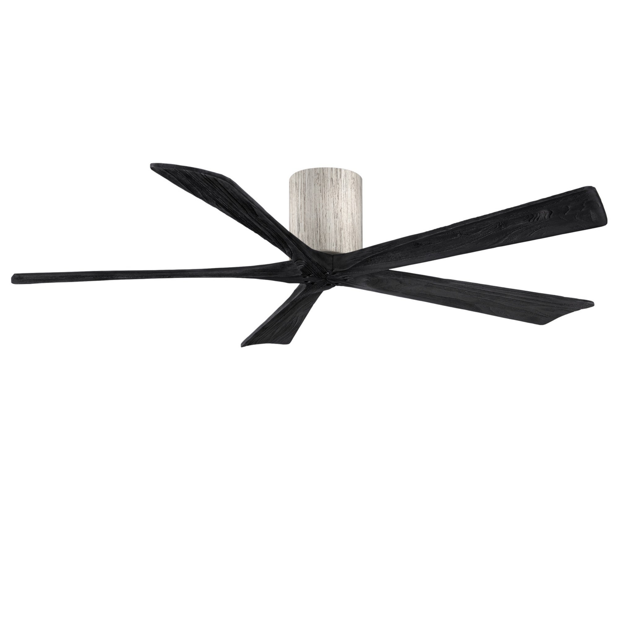 Irene 5-Blade 60 Inch Hugger Ceiling Fan with Remote, Barnwood tone with Matte Black Blades