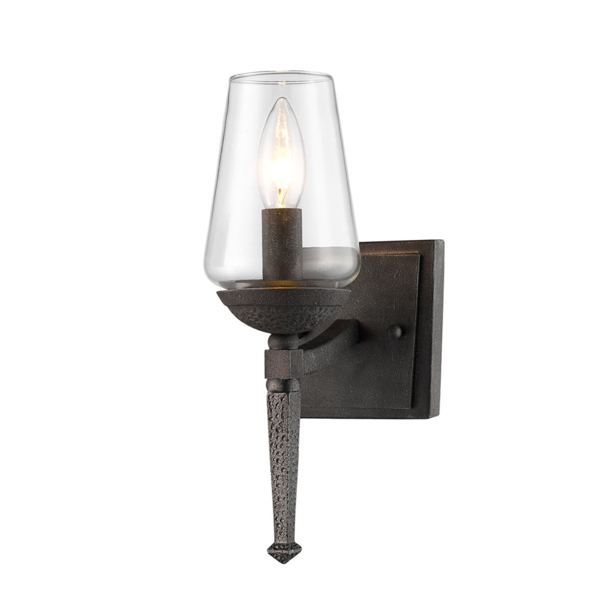 Marcellis 12 in. Armed Sconce Black finish