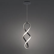 Interlace 21" LED Mini Pendant, Black Finish - Bees Lighting