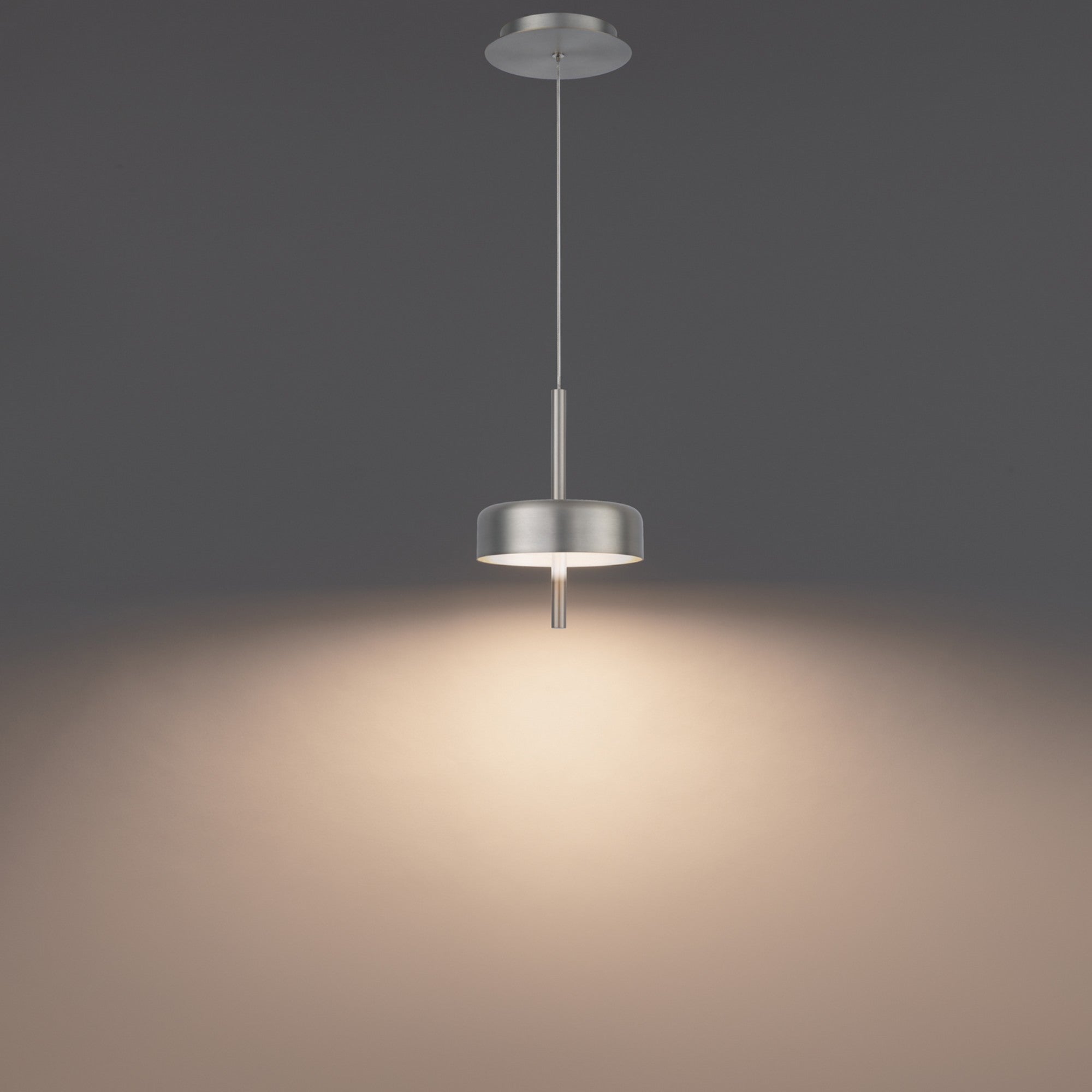 Pierce 10" LED Mini Pendant, Brushed Nickel Finish - Bees Lighting
