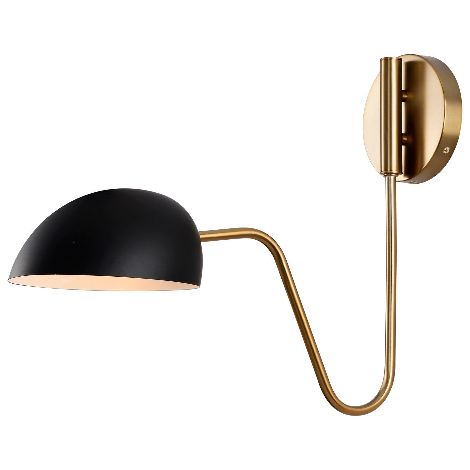 Trilby 16 In.Swing Arm Wall Sconce Black Finish - Bees Lighting
