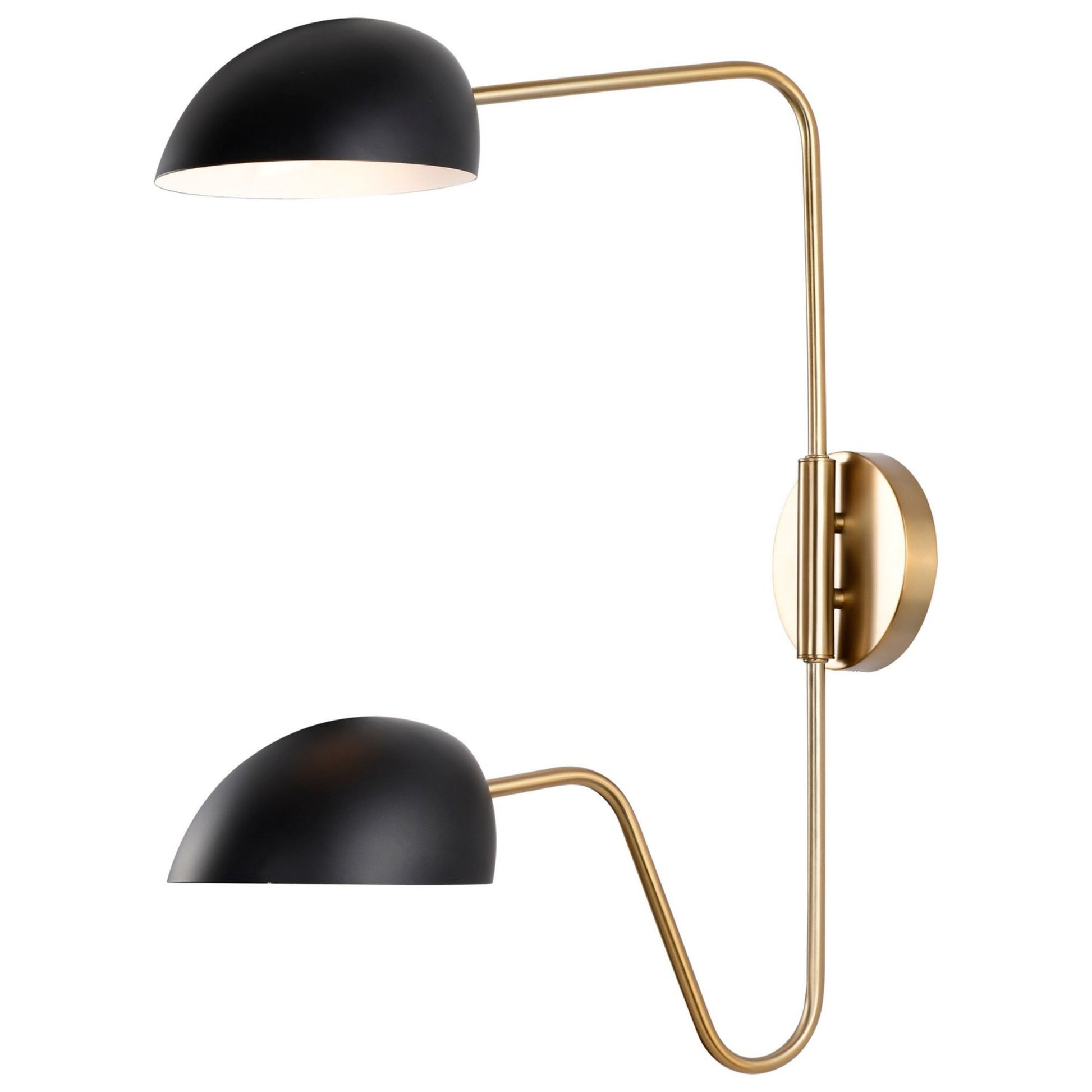 Trilby 25" Swing Arm Wall Sconce, Black Finish - Bees Lighting