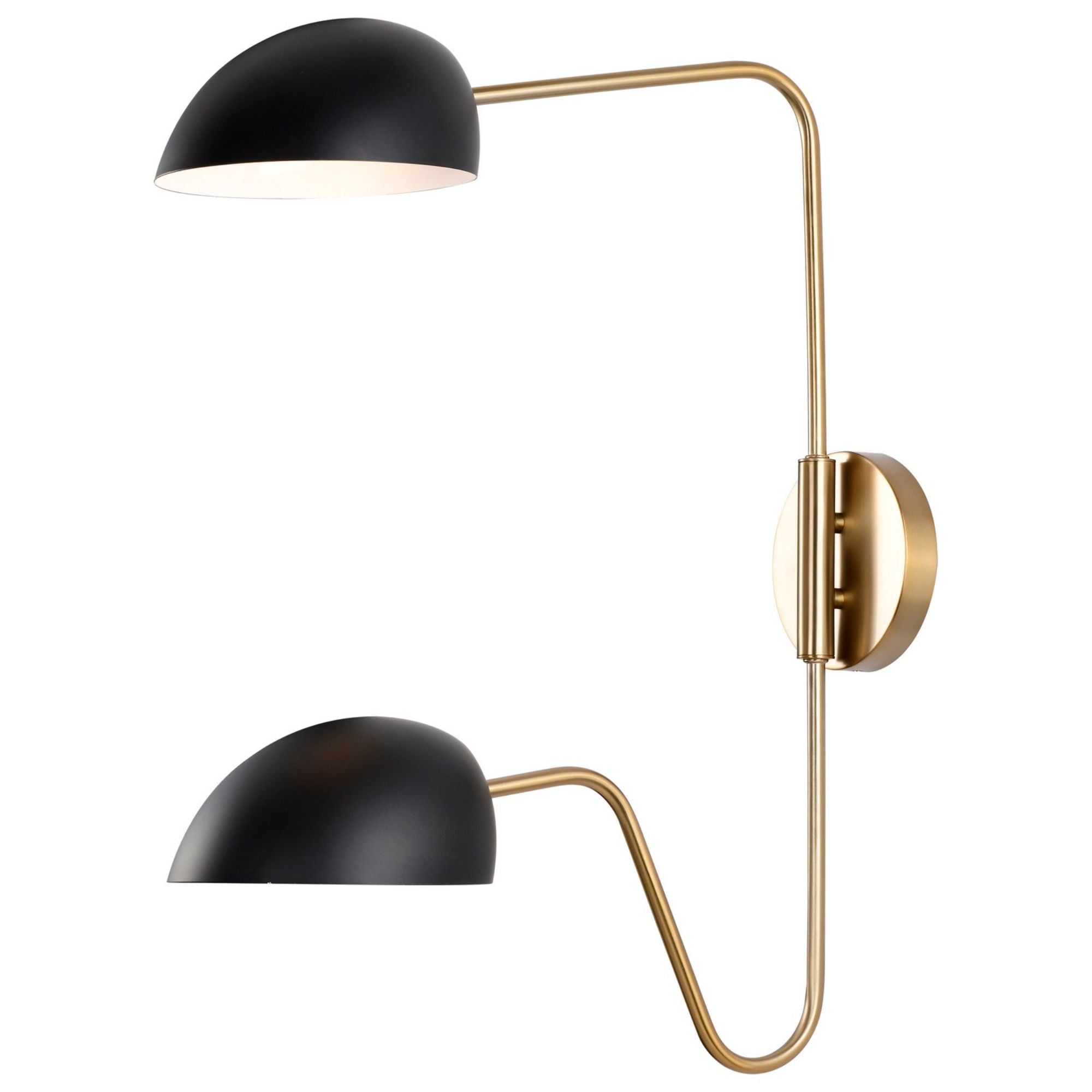 Trilby 25" Swing Arm Wall Sconce, Black Finish - Bees Lighting