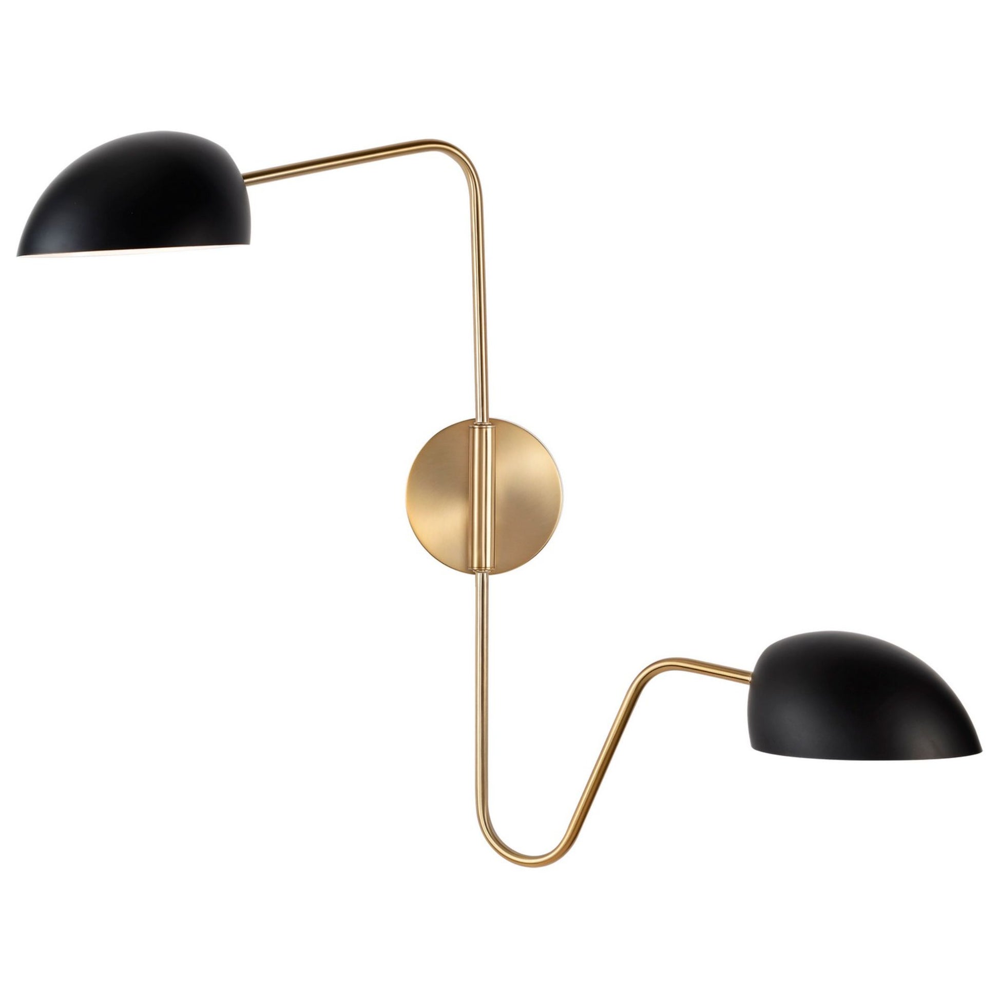 Trilby 25" Swing Arm Wall Sconce, Black Finish - Bees Lighting