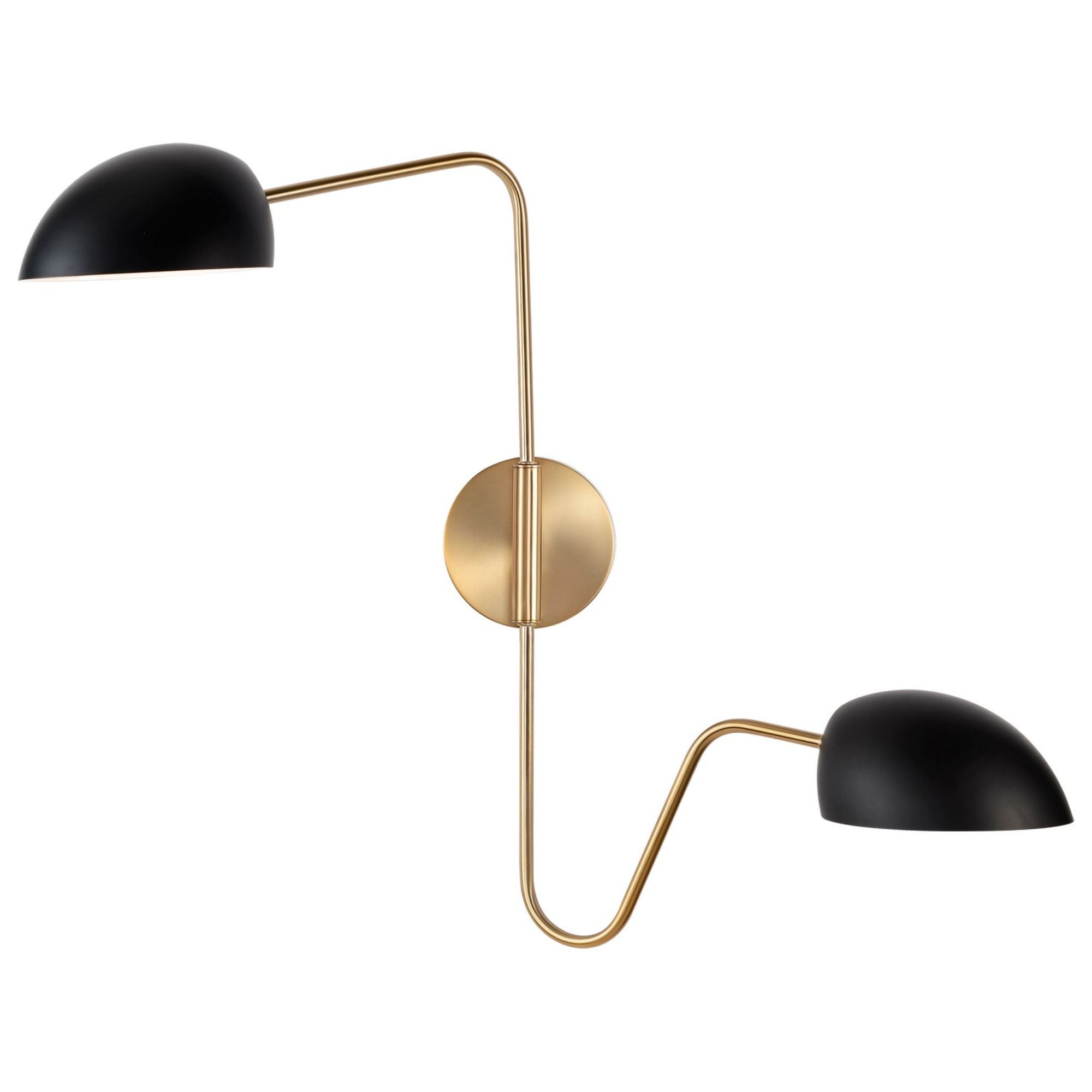 Trilby 25" Swing Arm Wall Sconce, Black Finish - Bees Lighting