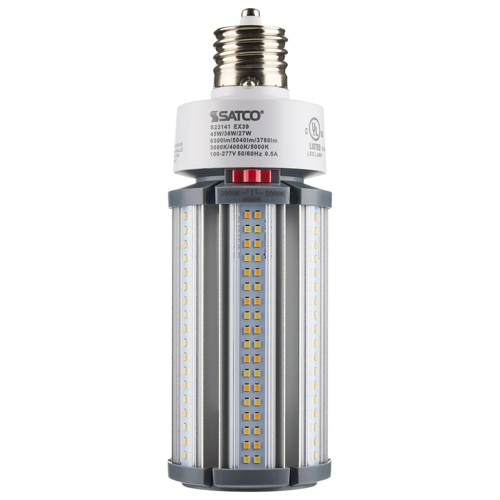 Hi-Pro Retrofit LED Corn Bulb, 27W|36W|45W, 6300lm, 30K|40K|50K, EX39 Mogul, 120-277V - Bees Lighting