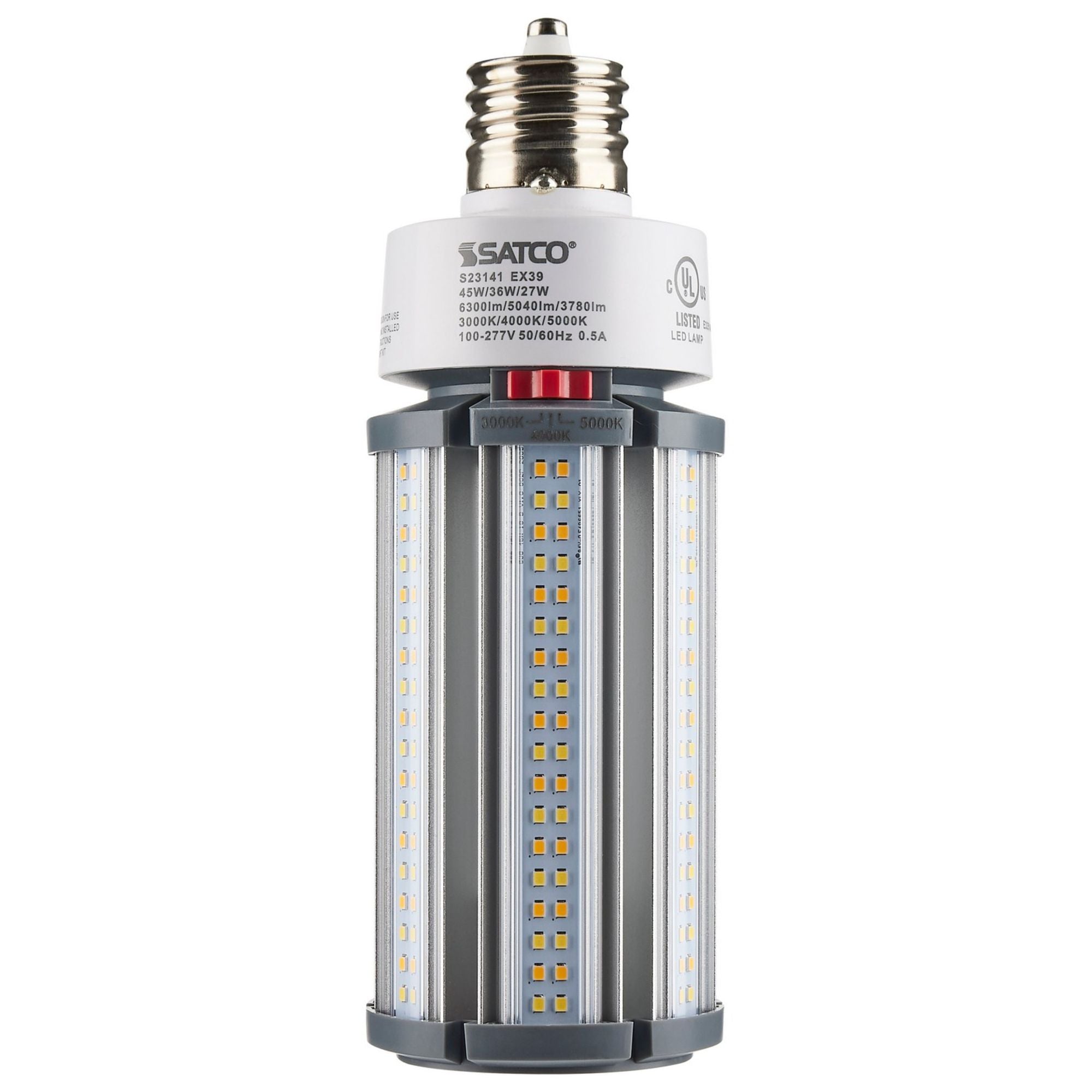 Hi-Pro Retrofit LED Corn Bulb, 27W|36W|45W, 6300lm, 30K|40K|50K, EX39 Mogul, 120-277V - Bees Lighting