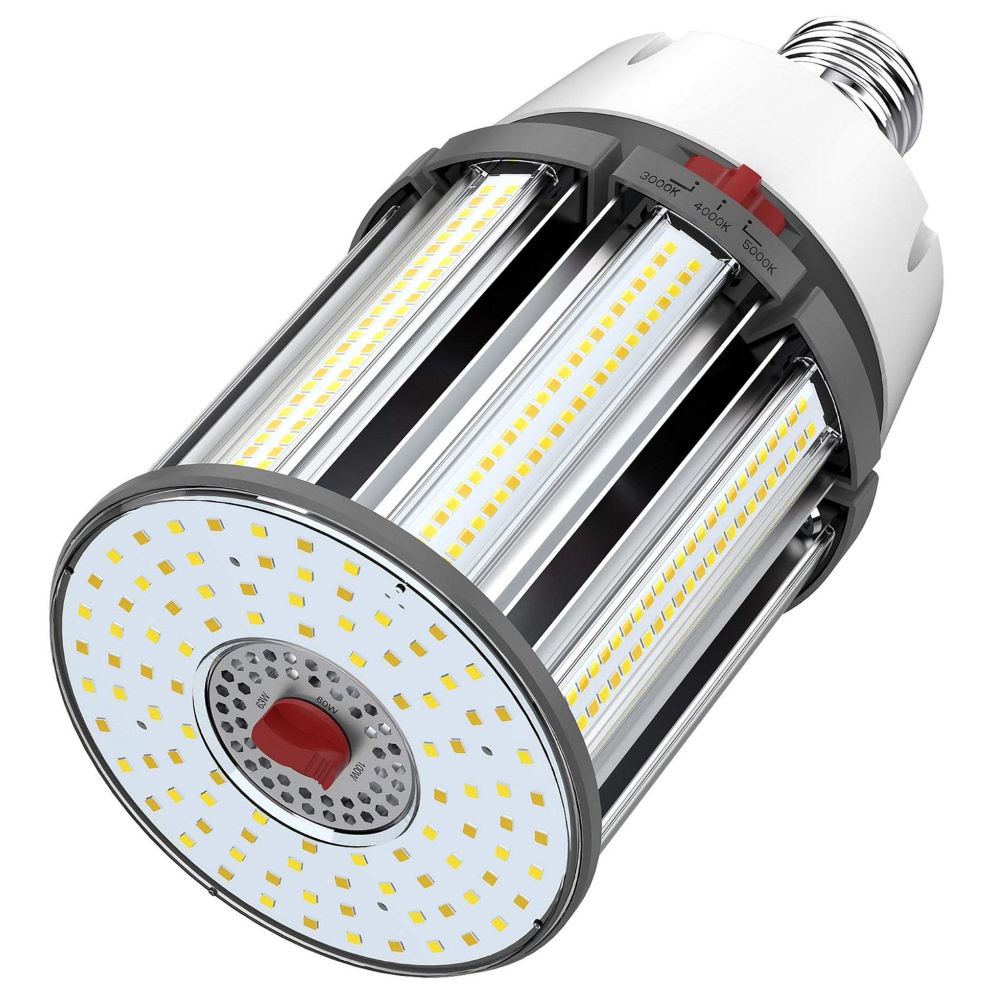 Hi-Pro Retrofit LED Corn Bulb, 63W|80W|100W, 14000lm, 30K|40K|50K, EX39 Mogul, 120-277V - Bees Lighting