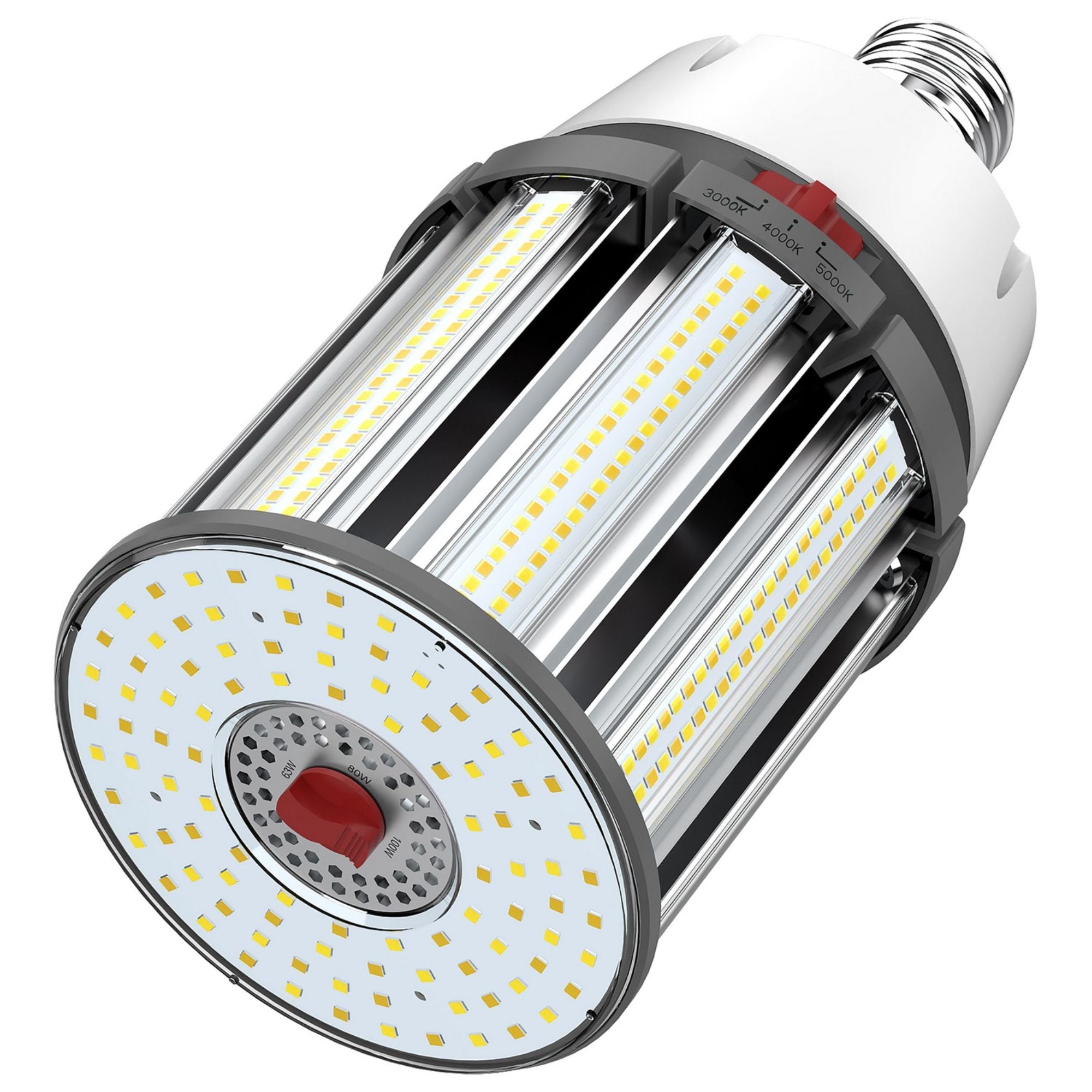 Hi-Pro Retrofit LED Corn Bulb, 63W|80W|100W, 14000lm, 30K|40K|50K, EX39 Mogul, 120-277V - Bees Lighting