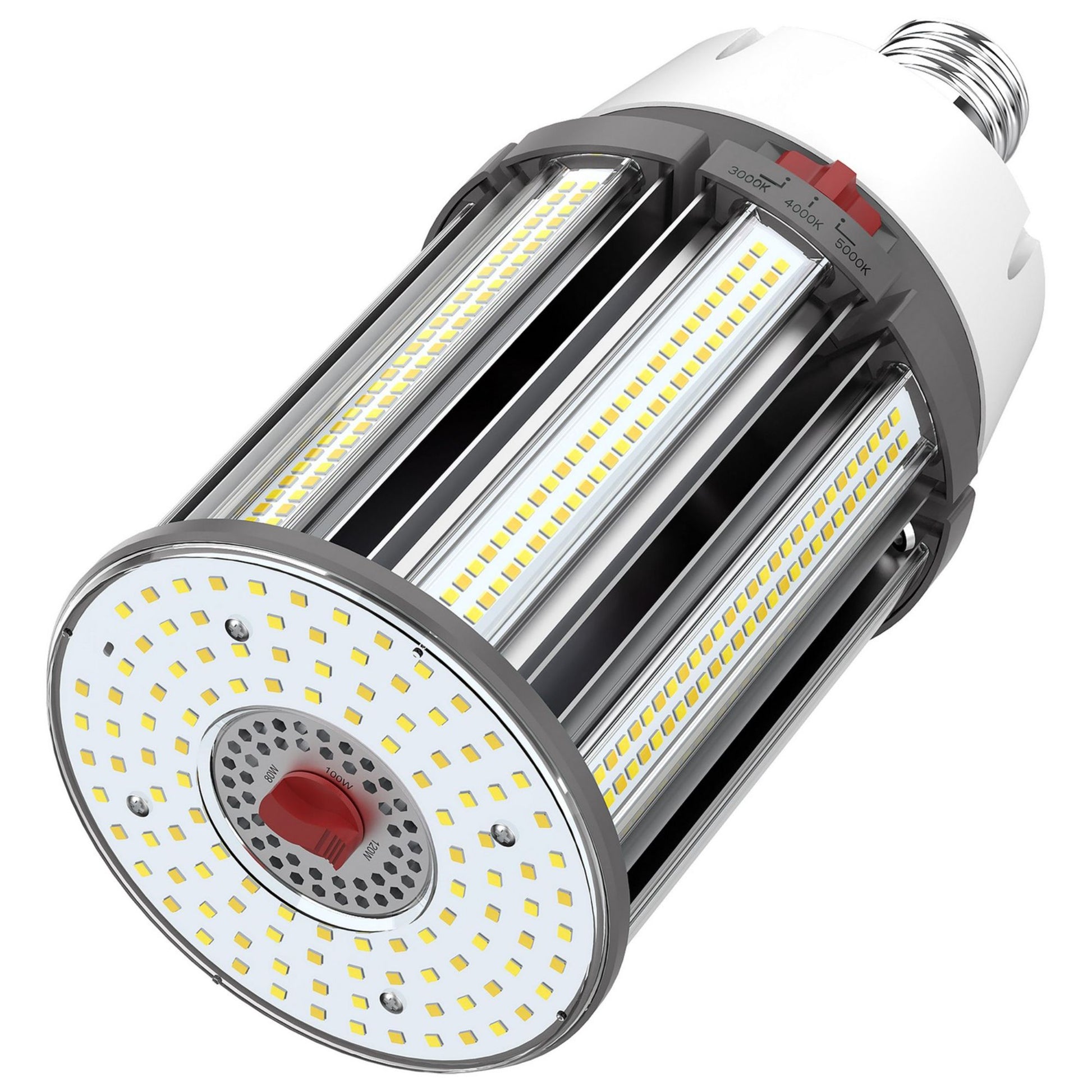 Hi-Pro Retrofit LED Corn Bulb, 80W|100W|120W, 16800lm, 30K|40K|50K, EX39 Mogul, 120-277V - Bees Lighting