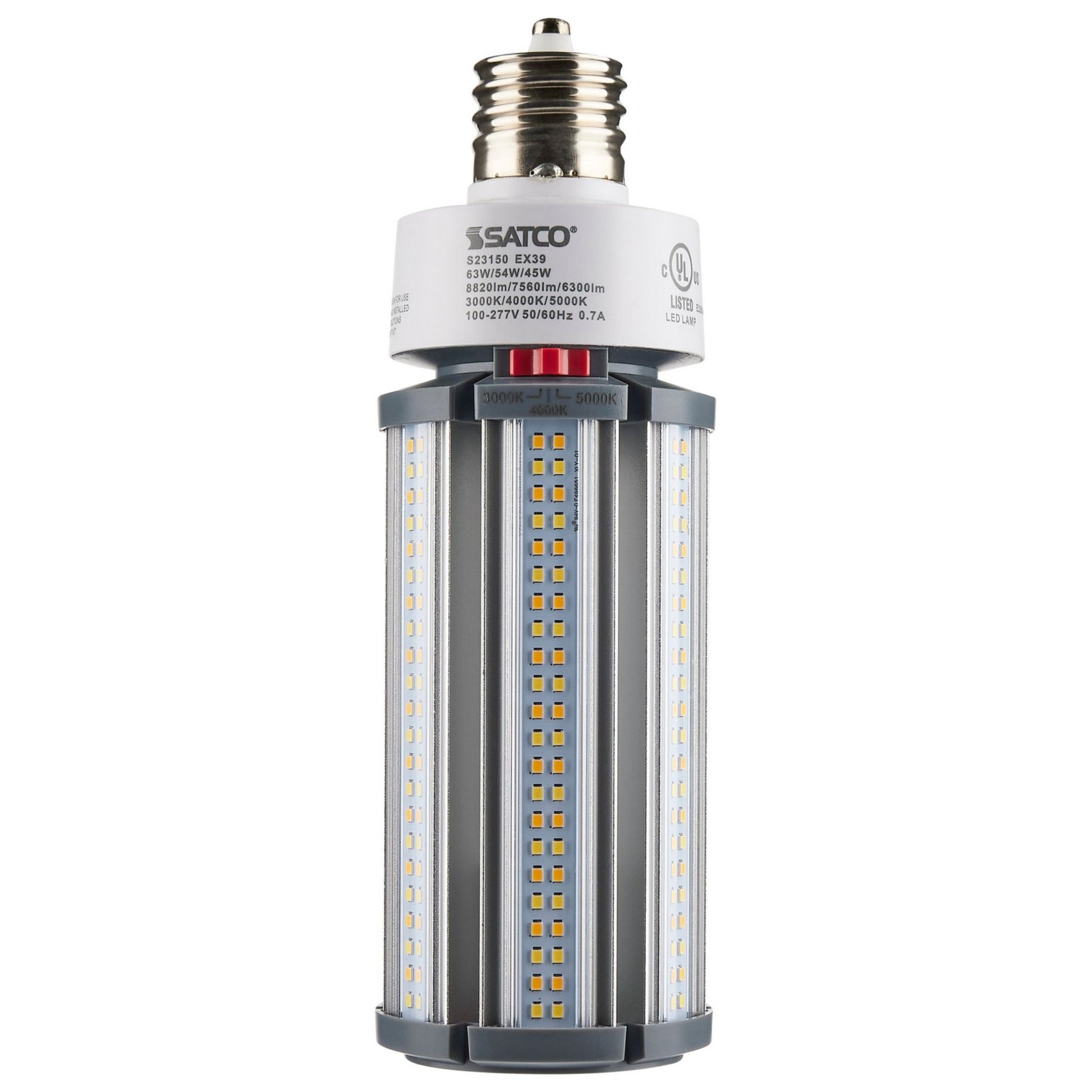 Hi-Pro Retrofit LED Corn Bulb, 45W|54W|63W, 8800lm, 30K|40K|50K, EX39 Mogul, 120-277V - Bees Lighting