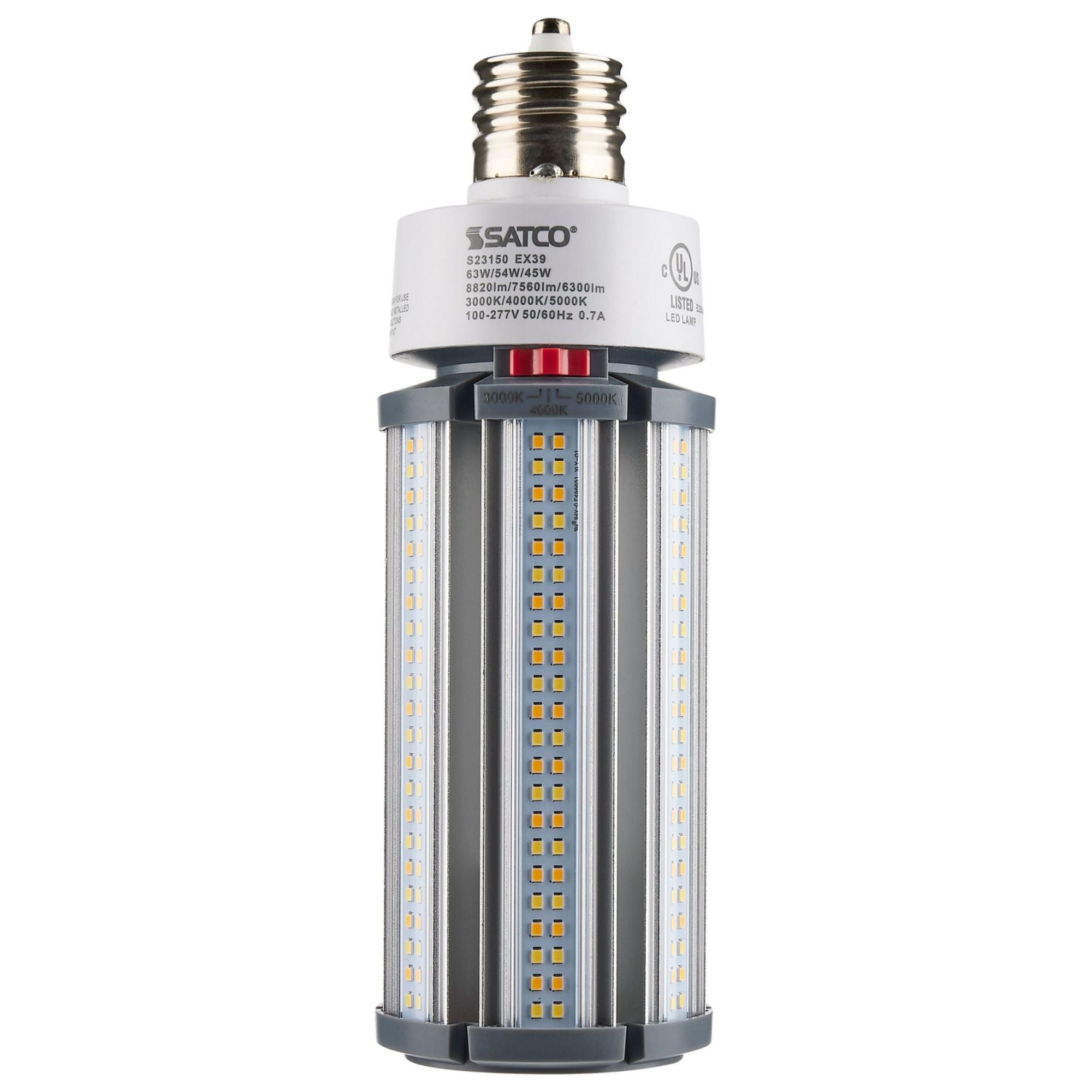 Hi-Pro Retrofit LED Corn Bulb, 45W|54W|63W, 8800lm, 30K|40K|50K, EX39 Mogul, 120-277V - Bees Lighting