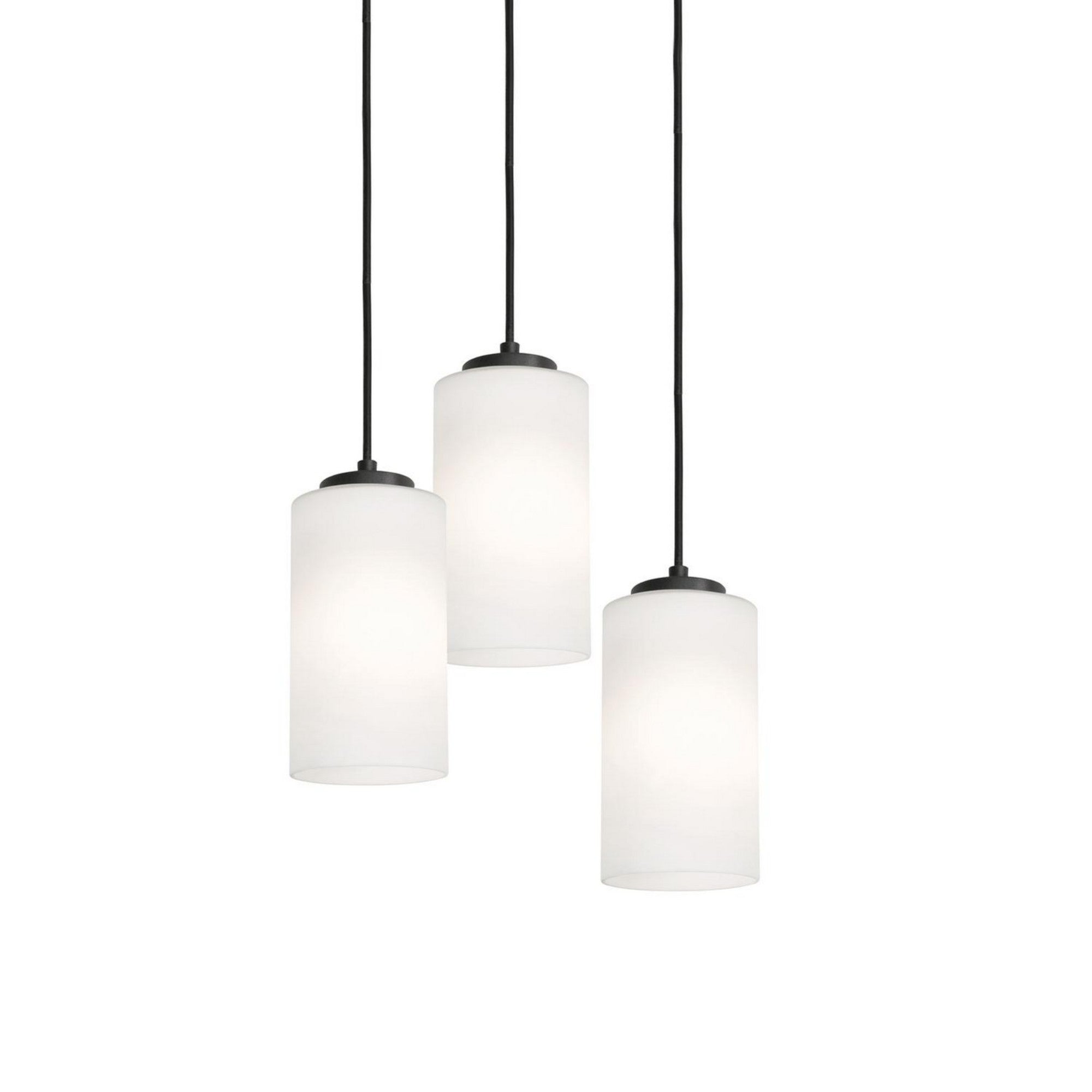 Leo 18" 3-Light Pendant, Black Finish - Bees Lighting