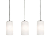 Leo 36" 3-Light Linear Pendant, Satin Nickel Finish - Bees Lighting