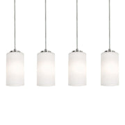 Leo 36" 4-Light Linear Pendant, Satin Nickel Finish - Bees Lighting