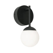 Pearl 9" LED Wall Sconce, Black Finish - Bees Lighting