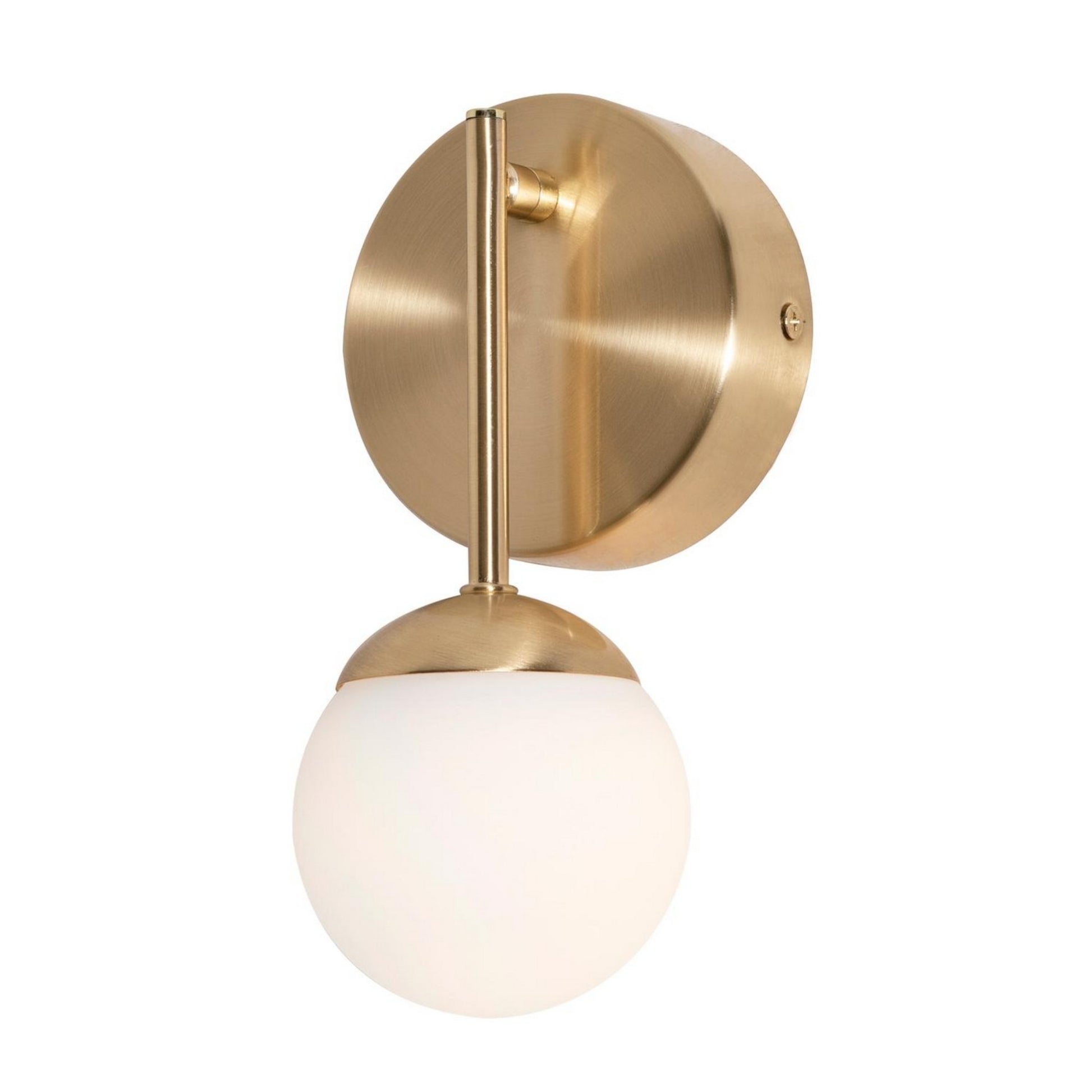 Pearl 9" LED Wall Sconce, Satin Brass Finish - Bees Lighting