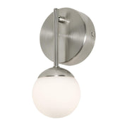 Pearl 9" LED Wall Sconce, Satin Nickel Finish - Bees Lighting