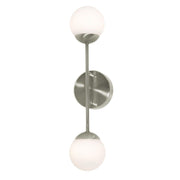 Pearl 17" LED Wall Sconce, Satin Nickel Finish - Bees Lighting