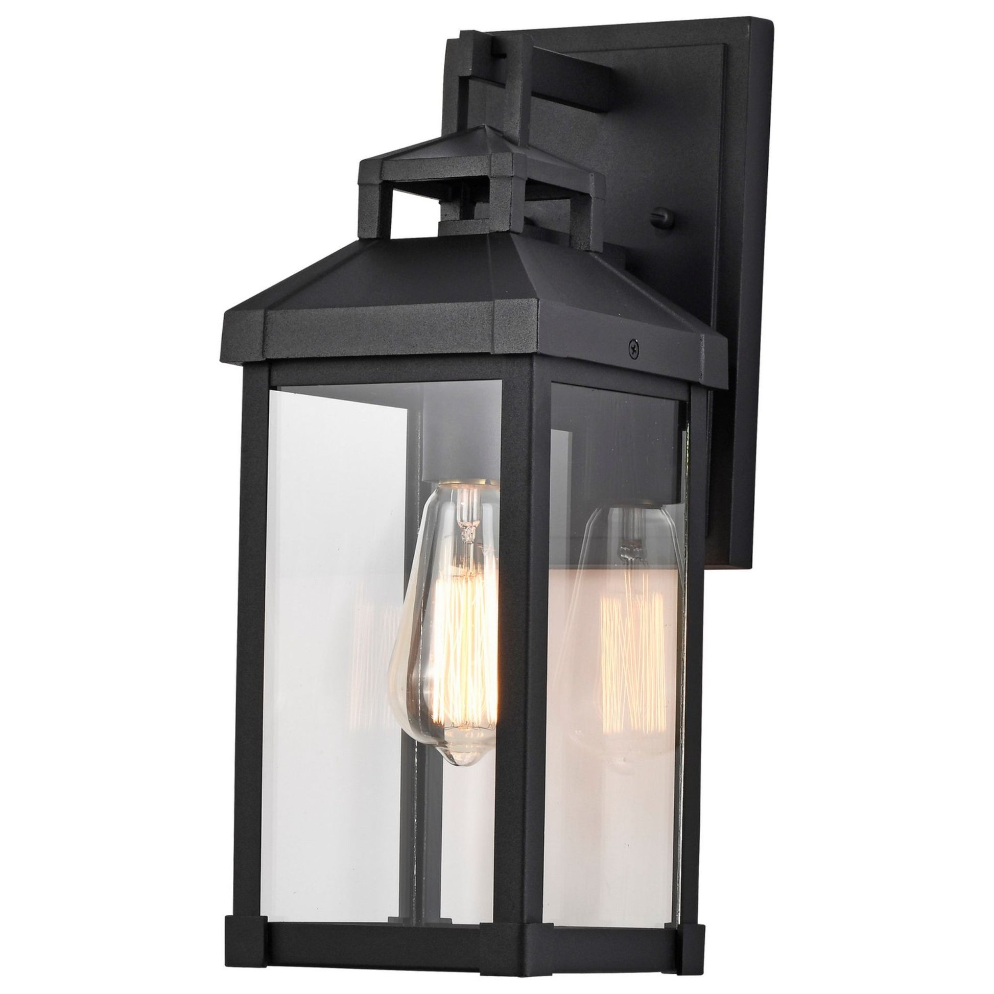 Corning 16" Outdoor Wall Light, Matte black Finish - Bees Lighting