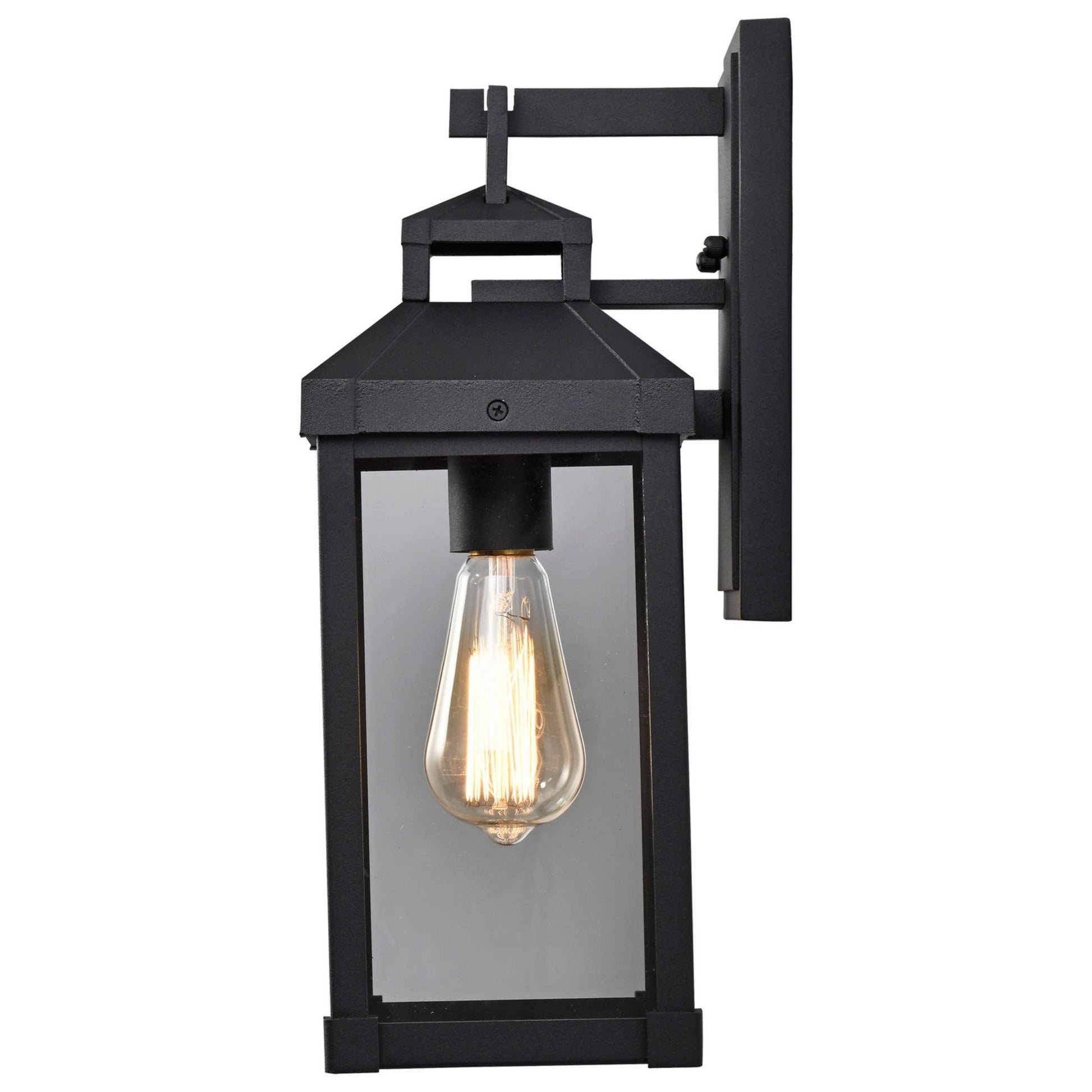 Corning 16" Outdoor Wall Light, Matte black Finish - Bees Lighting