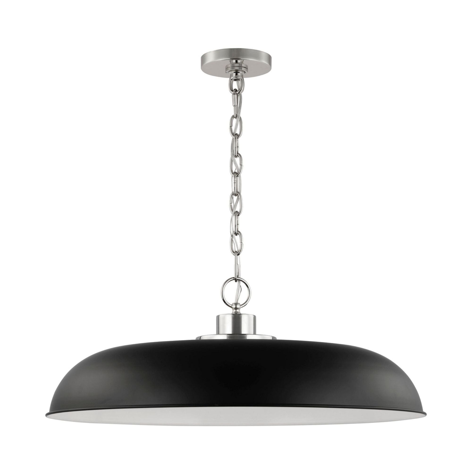 Colony 24" Pendant, Matte Black / Polished Nickel Finish - Bees Lighting
