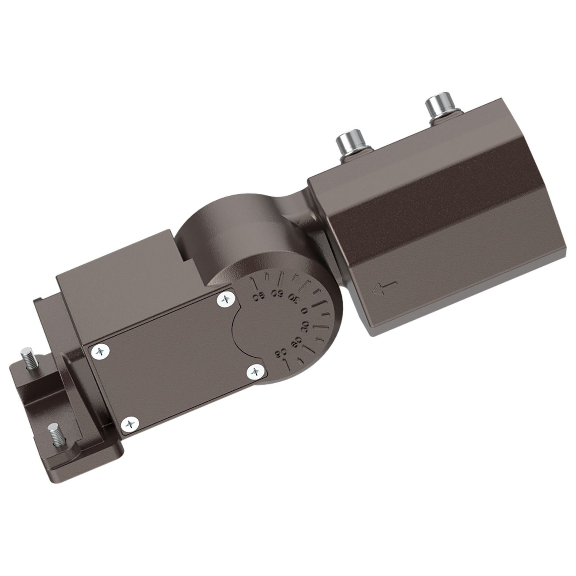 Extended Slipfitter Mount with Sensor Knockouts, For use with Area Light, Bronze Finish - Bees Lighting