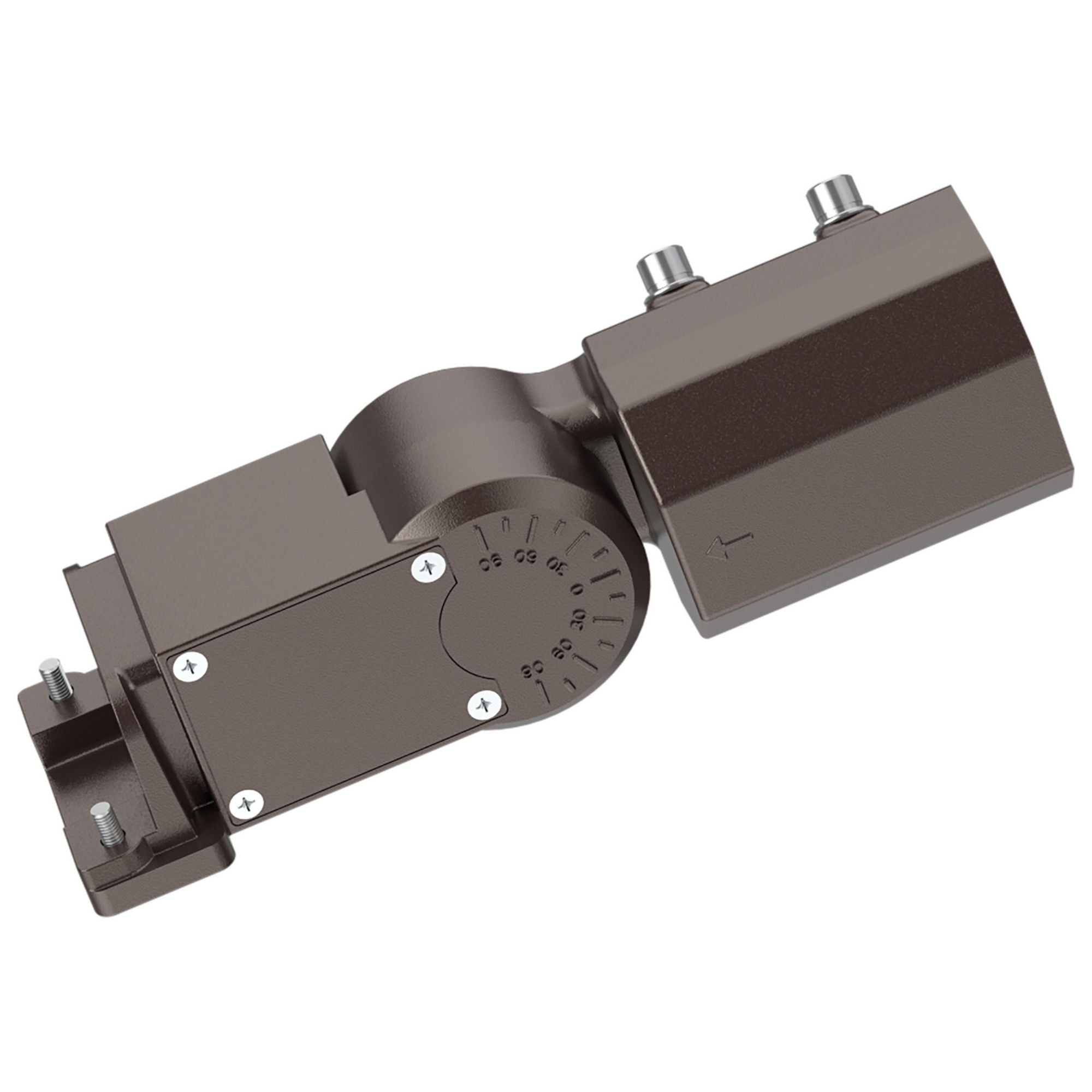 Extended Slipfitter Mount with Sensor Knockouts, For use with Area Light, Bronze Finish - Bees Lighting