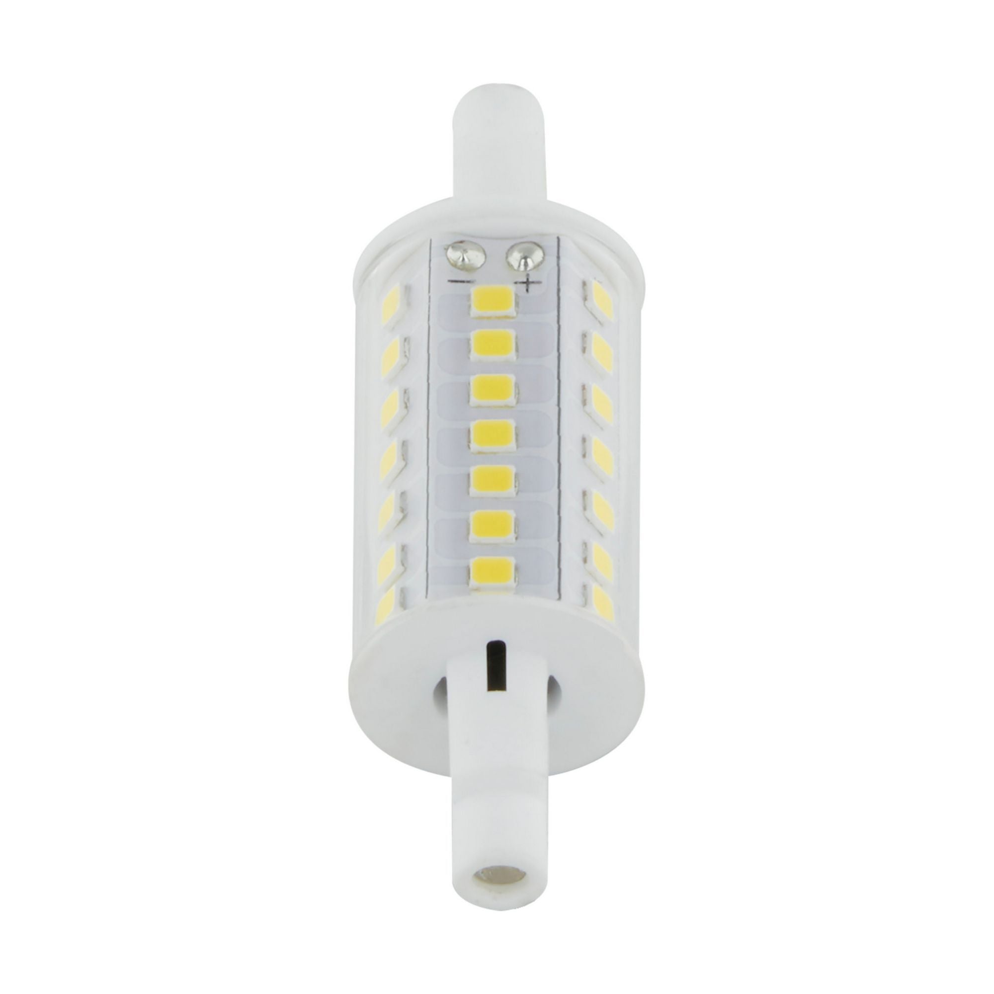 J-Type T3 Mini LED Bulb, 6 Watts, 600 Lumens, 3000K, R7s Double Ended Base, Clear Finish, 120V - Bees Lighting