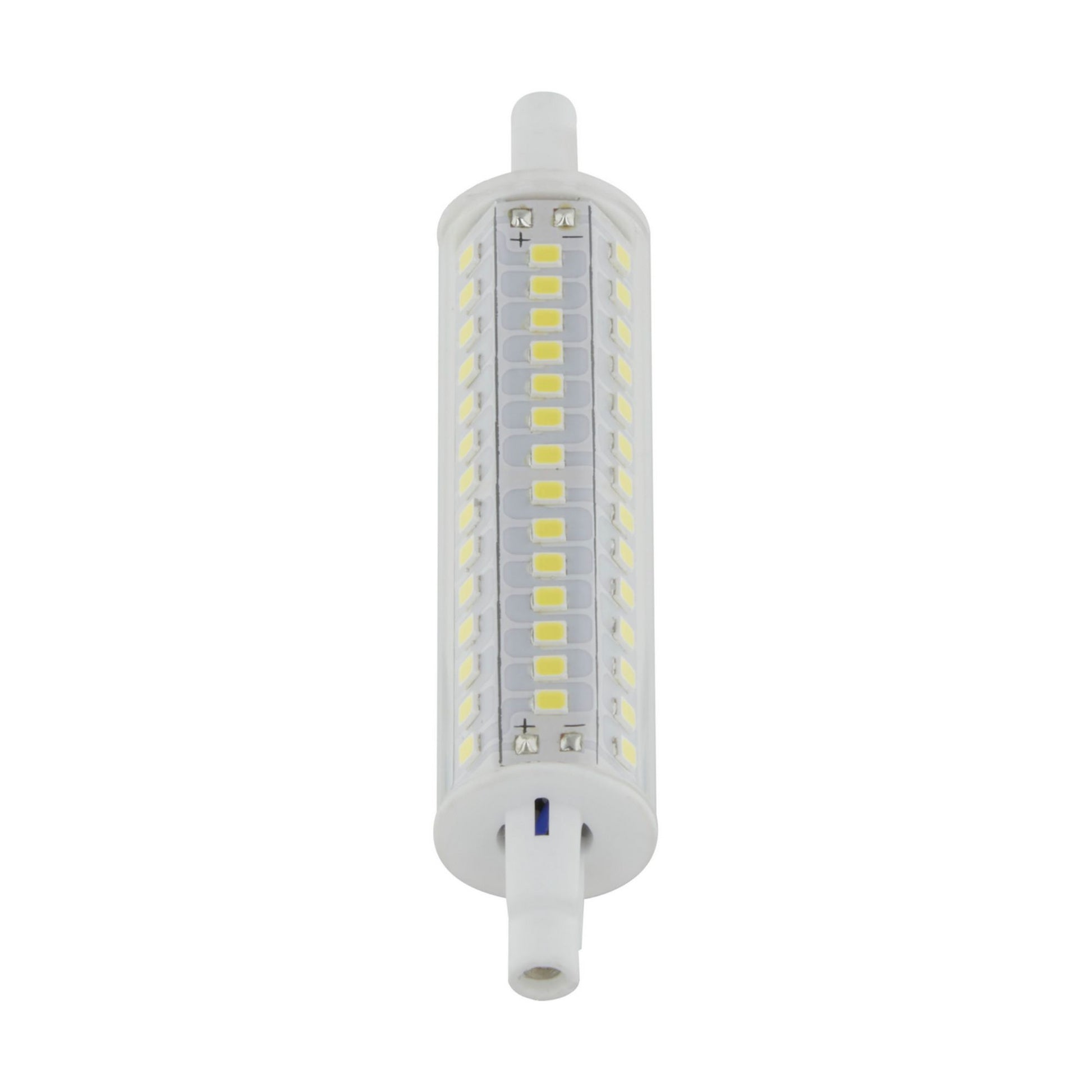 J-Type T3 Mini LED Bulb, 10 Watts, 1100 Lumens, 3000K, R7s Double Ended Base, Clear Finish, 120V - Bees Lighting