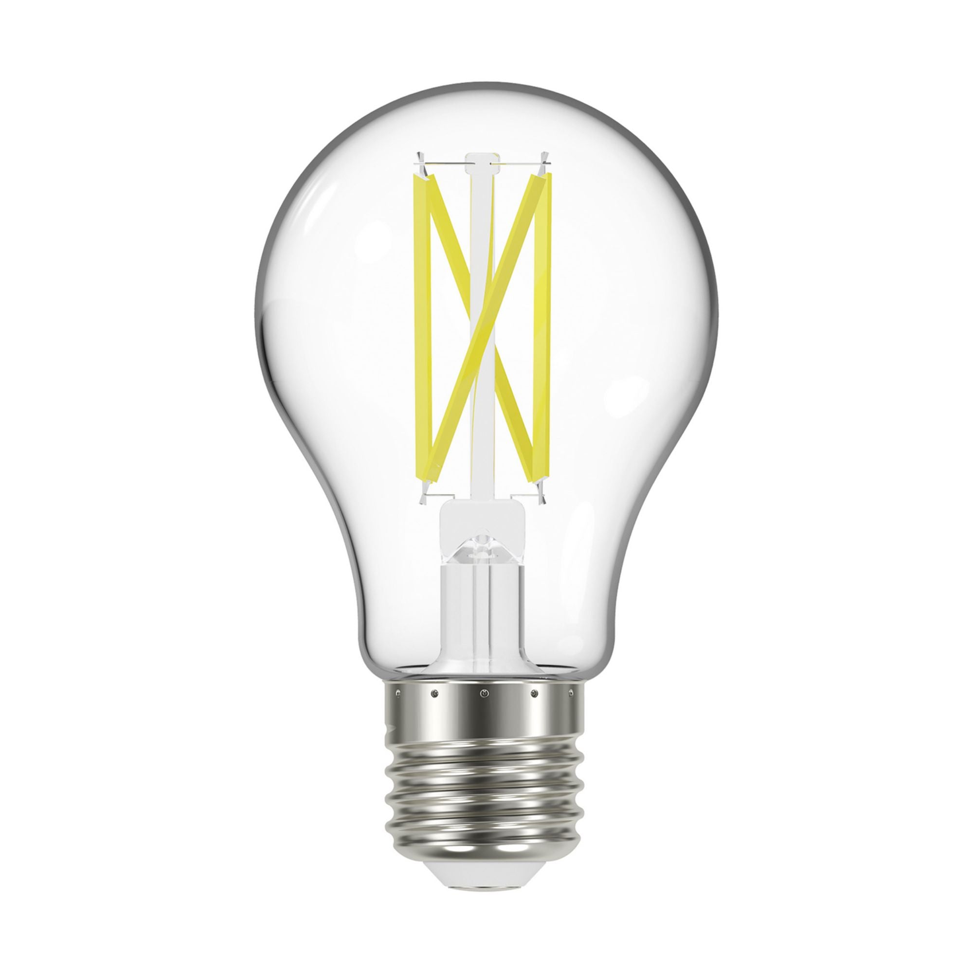 A19 LED Bulb, 75W Equivalent, 11 Watts, 1100 Lumens, 2700K, E26 Medium Base, Clear, Pack of 4 - Bees Lighting