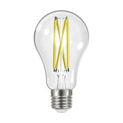 A19 LED Filament Bulb, 100W Equal, 13 Watts, 1500 Lumens, 3000K, E26 Medium Base, Clear, Pack of 4 - Bees Lighting