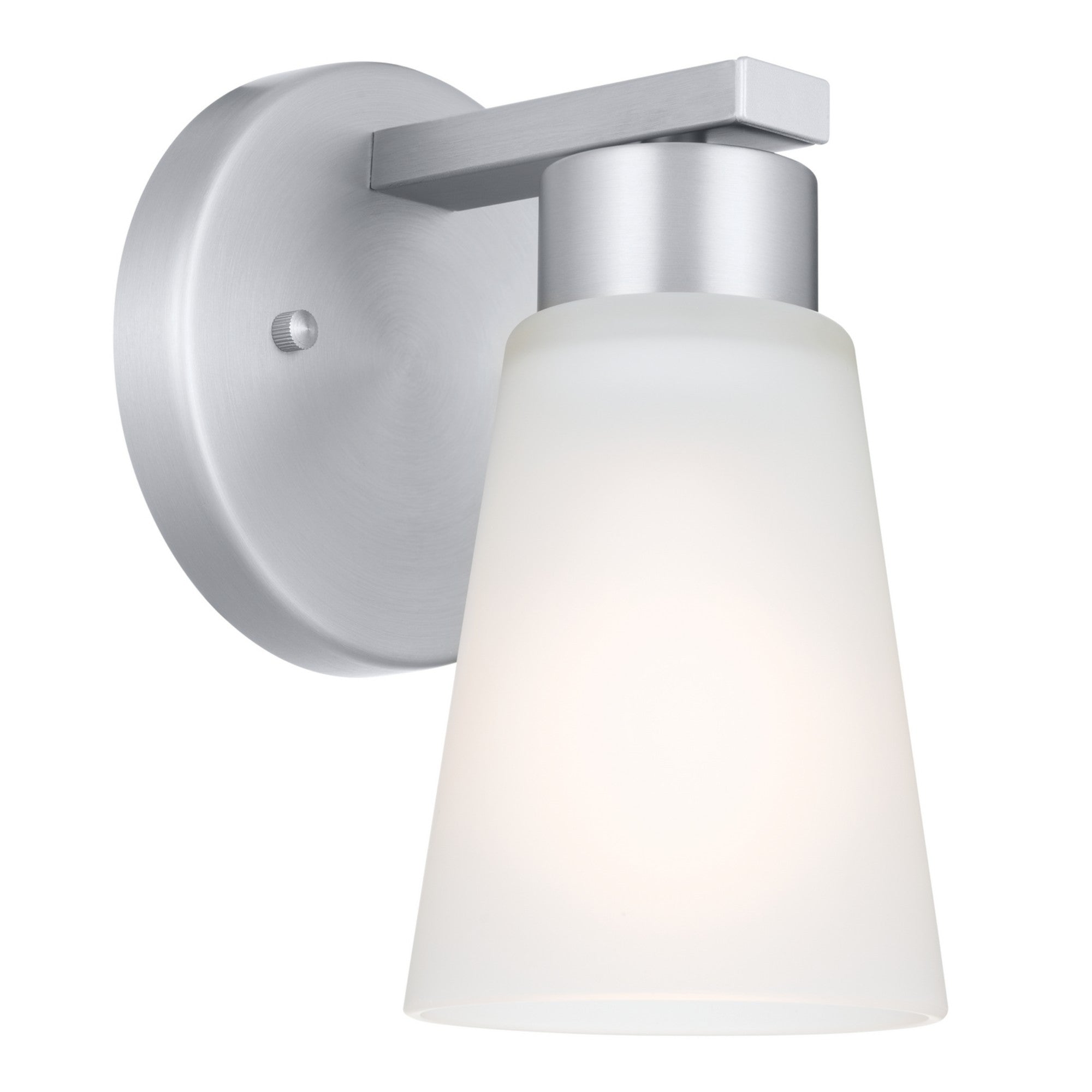 Stamos 5" Wall Sconce, Brushed Nickel Finish - Bees Lighting