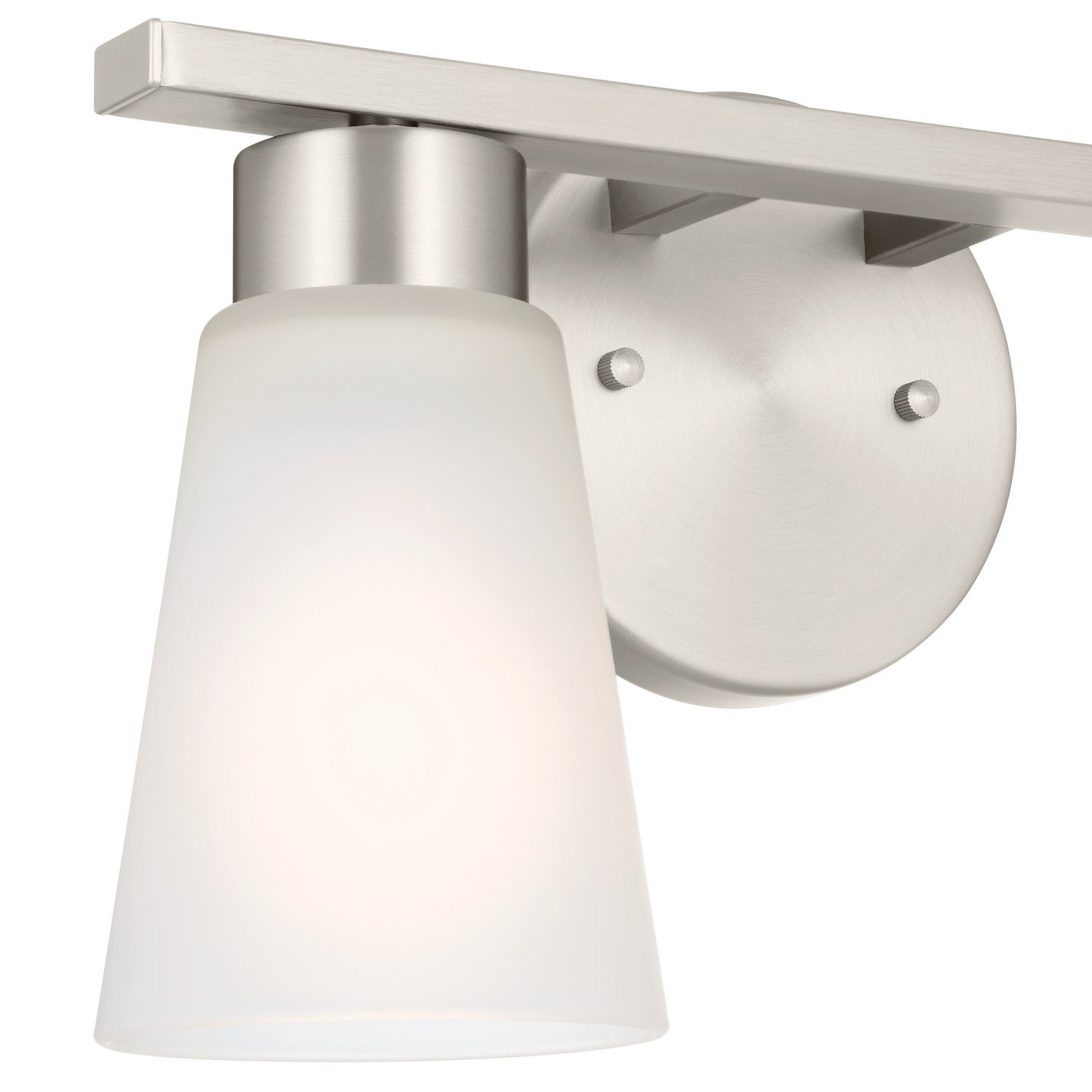 Stamos 13" 2-Light Bath Vanity Light, Brushed Nickel Finish - Bees Lighting