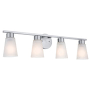 Stamos 31" 4-Light Bath Vanity Light, Brushed Nickel Finish - Bees Lighting