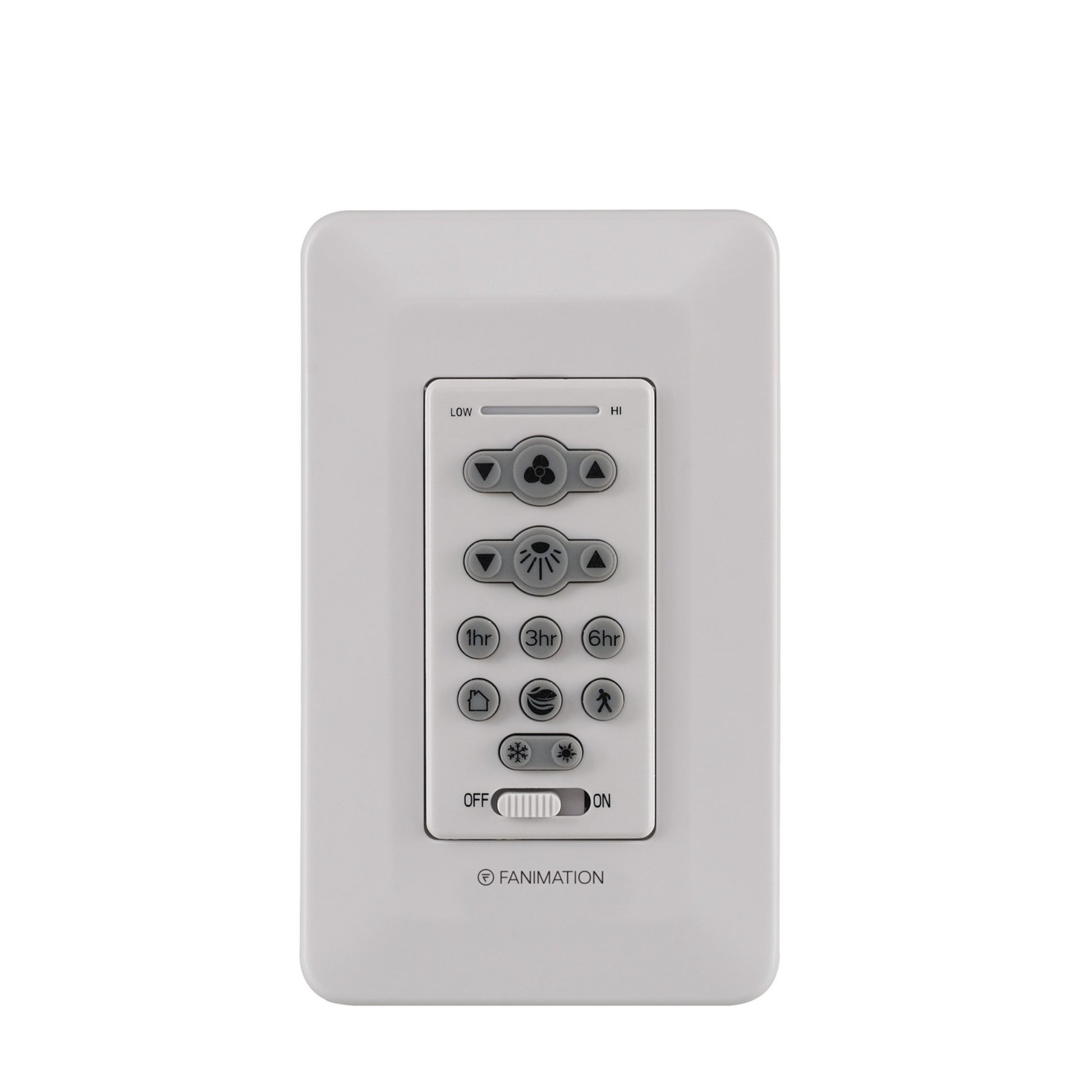 Fanimation 16-Speed DC Reversible Motor and Light Wall Control with Dimmer - Bees Lighting