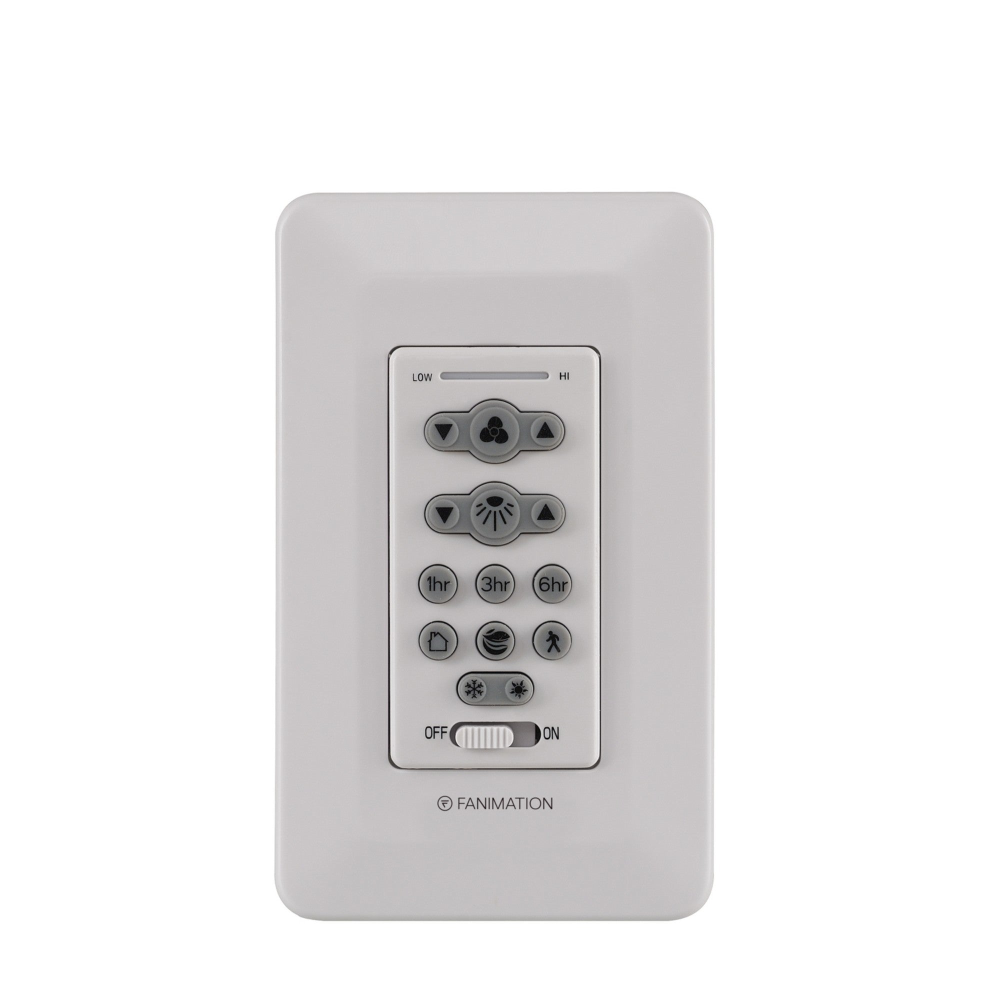 Fanimation 16-Speed DC Reversible Motor and Light Wall Control with Dimmer - Bees Lighting